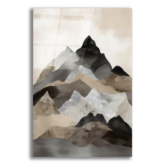 Epic Art 'Boho Mountain 5' by Petals Prints Design, Acrylic Glass Wall Art