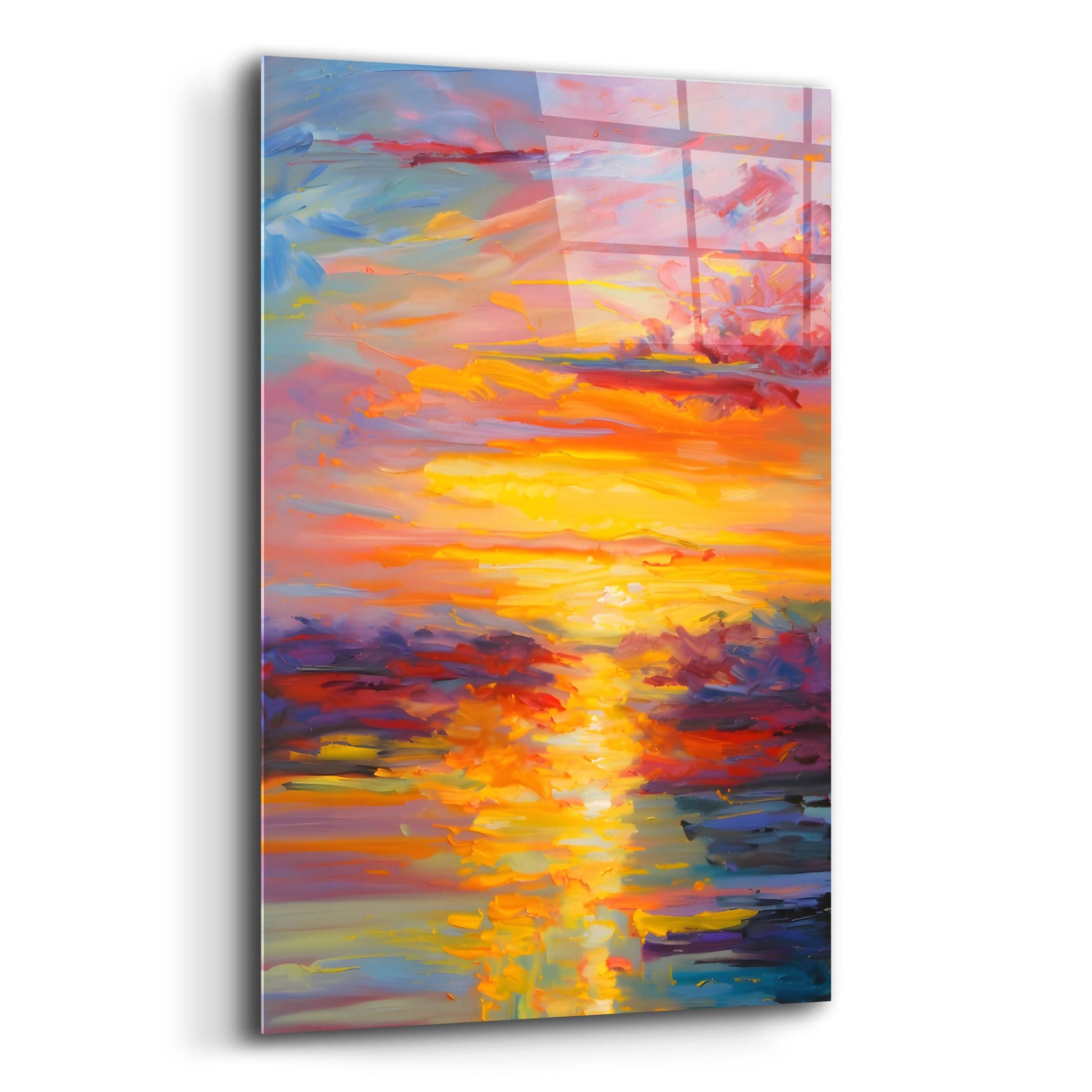 Epic Art 'Coastal Sunset 3' by Petals Prints Design, Acrylic Glass Wall Art,12x16