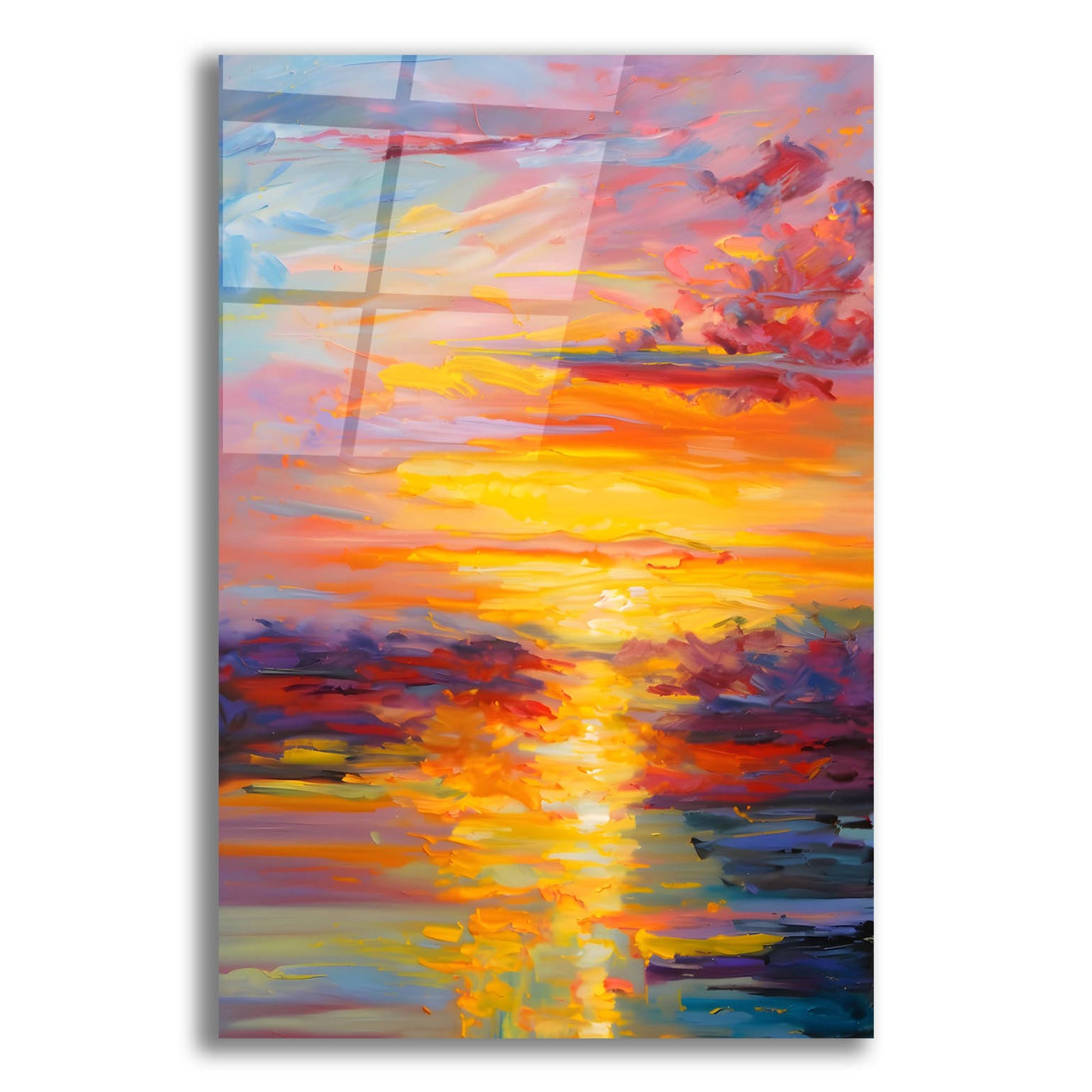 Epic Art 'Coastal Sunset 3' by Petals Prints Design, Acrylic Glass Wall Art