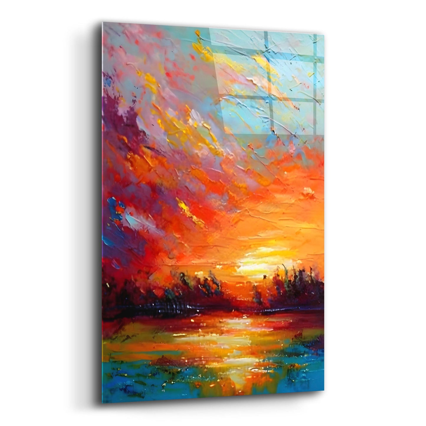 Epic Art 'Coastal Sunset 4' by Petals Prints Design, Acrylic Glass Wall Art,12x16