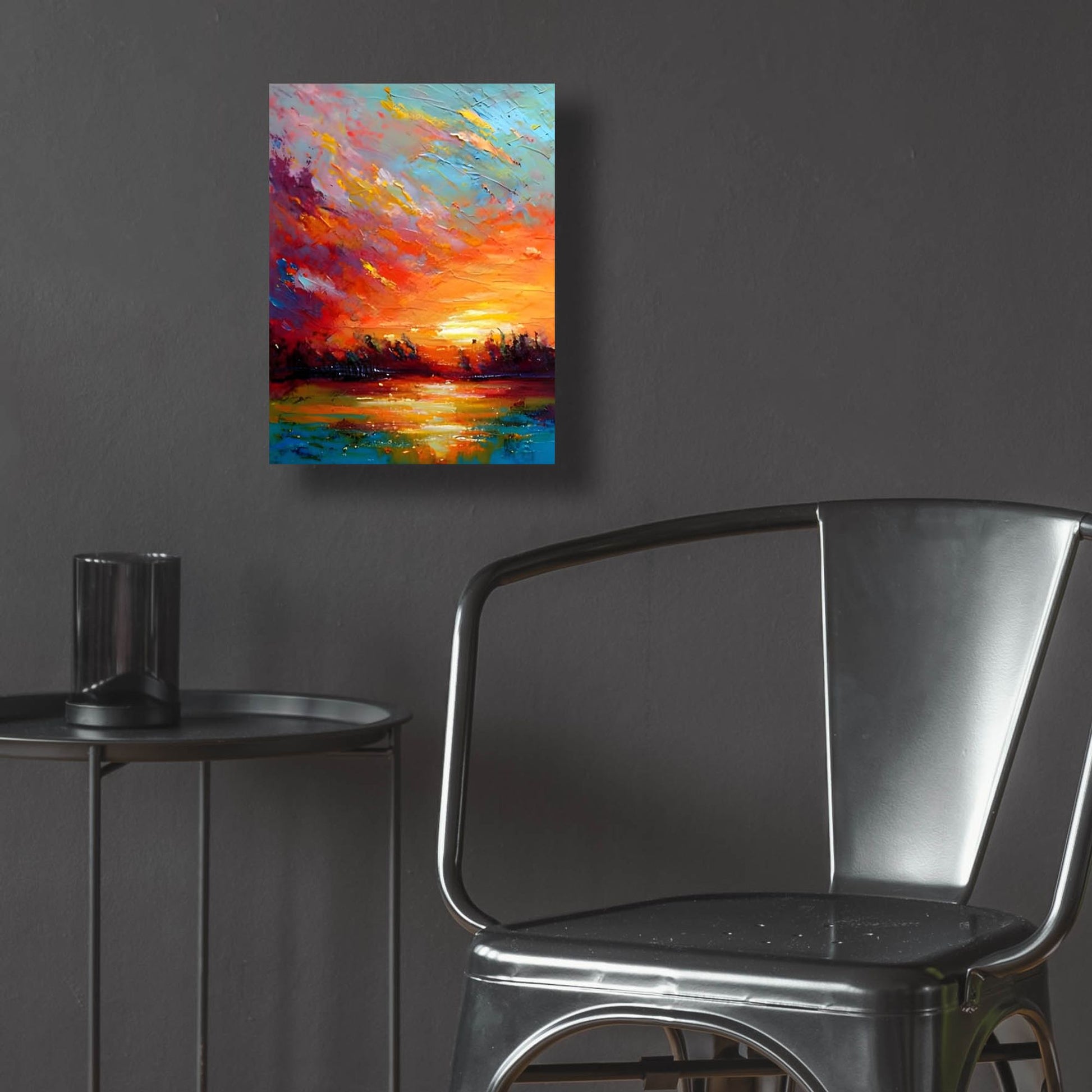 Epic Art 'Coastal Sunset 4' by Petals Prints Design, Acrylic Glass Wall Art,12x16