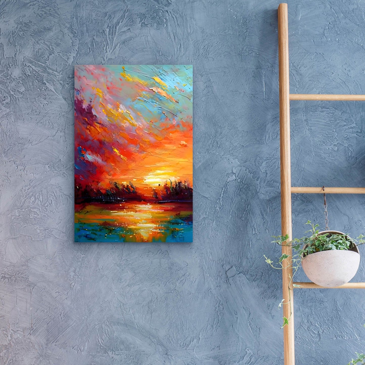 Epic Art 'Coastal Sunset 4' by Petals Prints Design, Acrylic Glass Wall Art,16x24