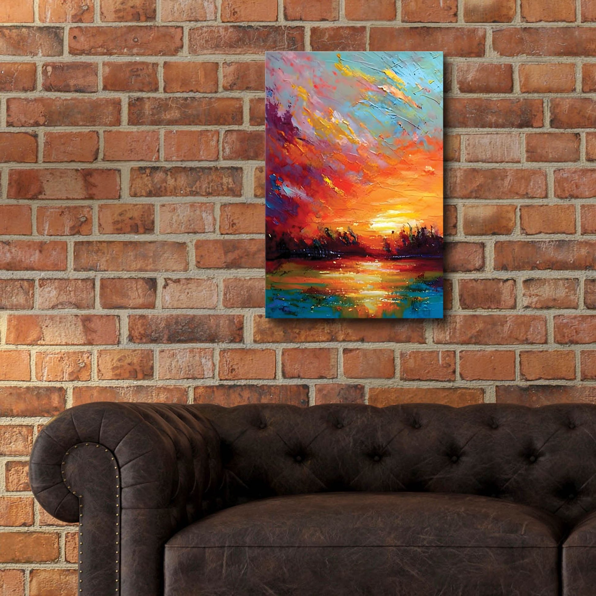 Epic Art 'Coastal Sunset 4' by Petals Prints Design, Acrylic Glass Wall Art,16x24