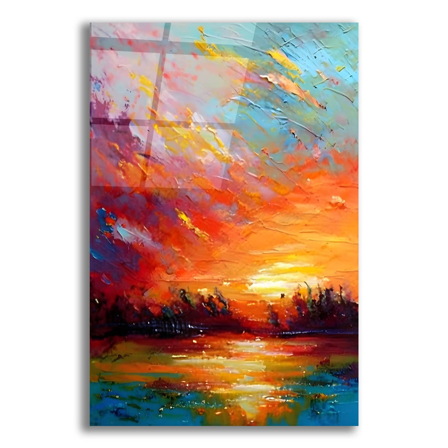 Epic Art 'Coastal Sunset 4' by Petals Prints Design, Acrylic Glass Wall Art