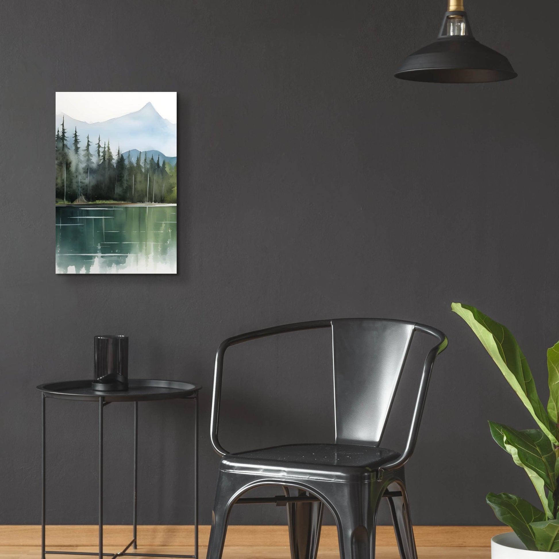 Epic Art 'Forest Landscape I' by Petals Prints Design, Acrylic Glass Wall Art,16x24