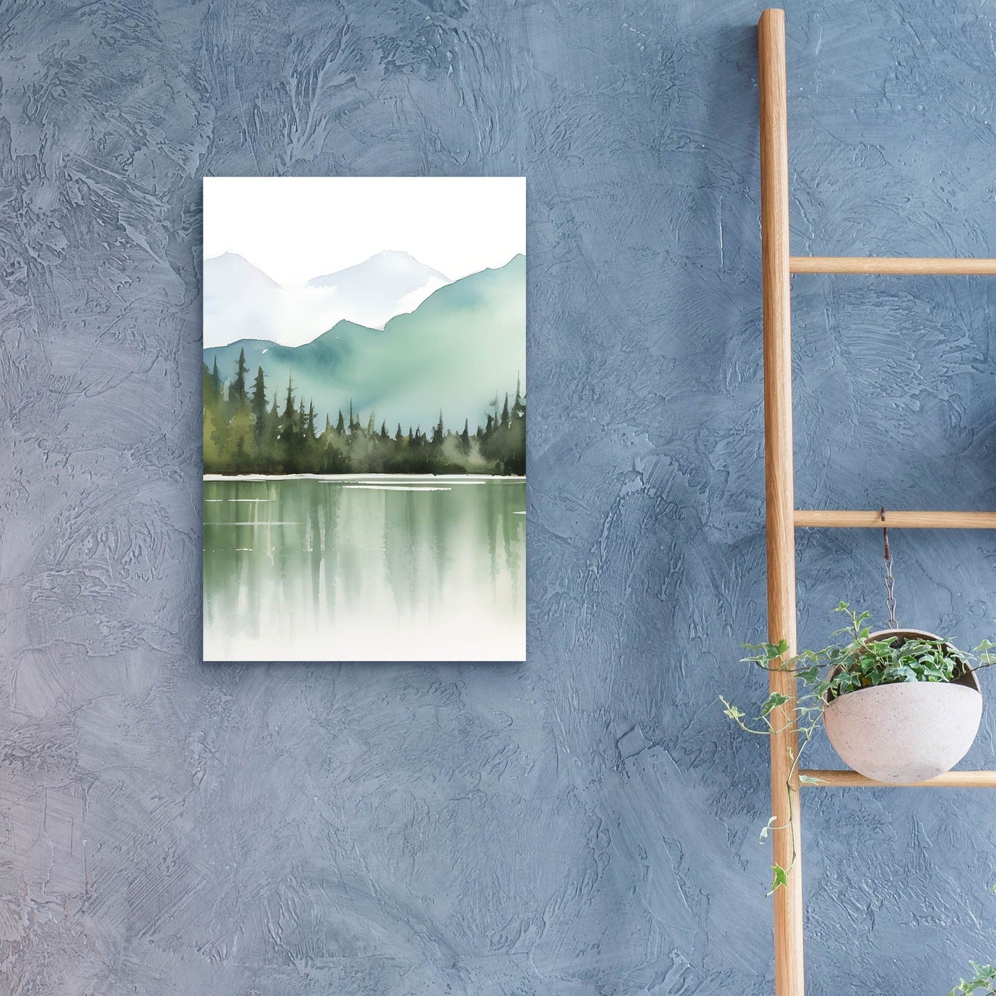 Epic Art 'Forest Landscape II' by Petals Prints Design, Acrylic Glass Wall Art,16x24