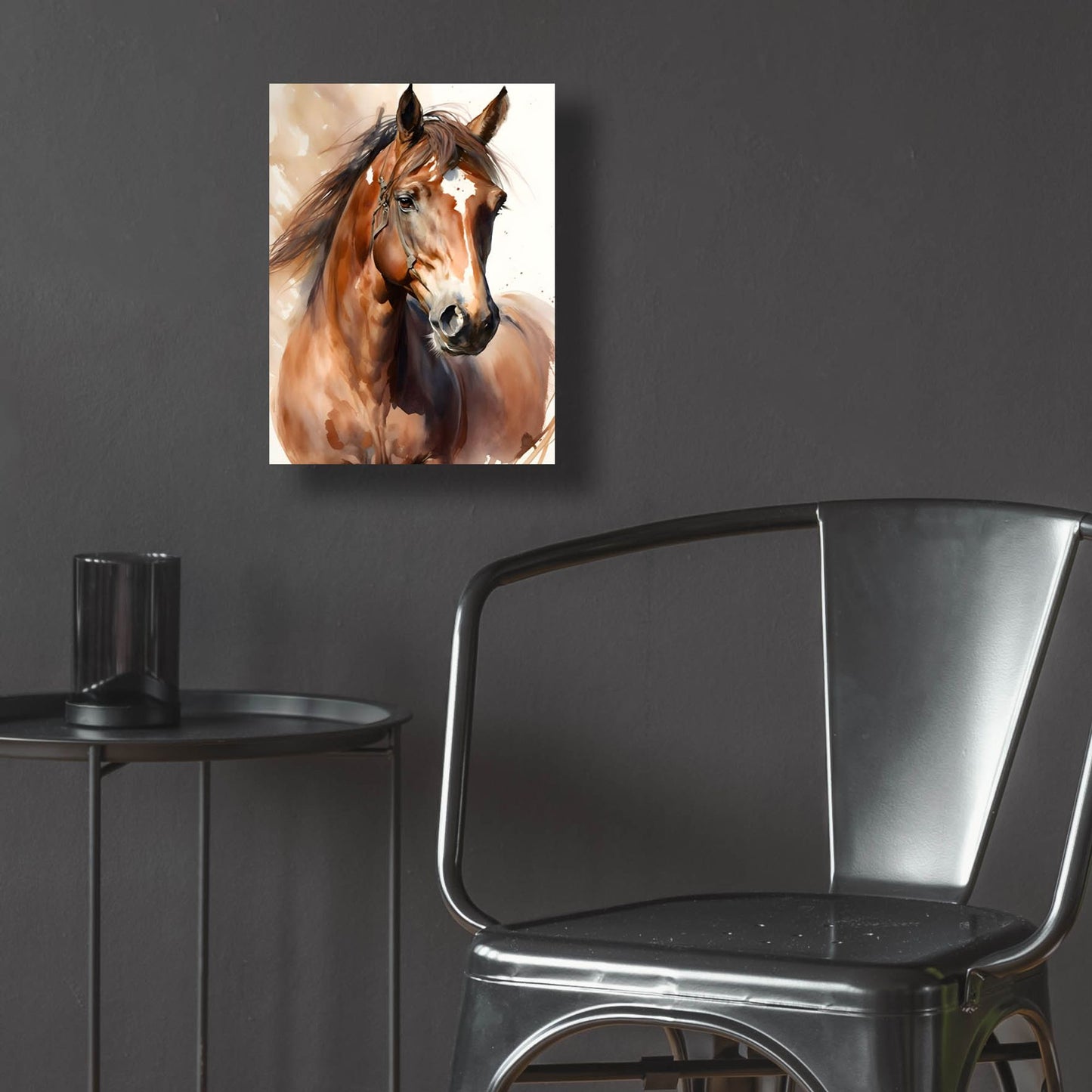 Epic Art 'Horse 1' by Petals Prints Design, Acrylic Glass Wall Art,12x16