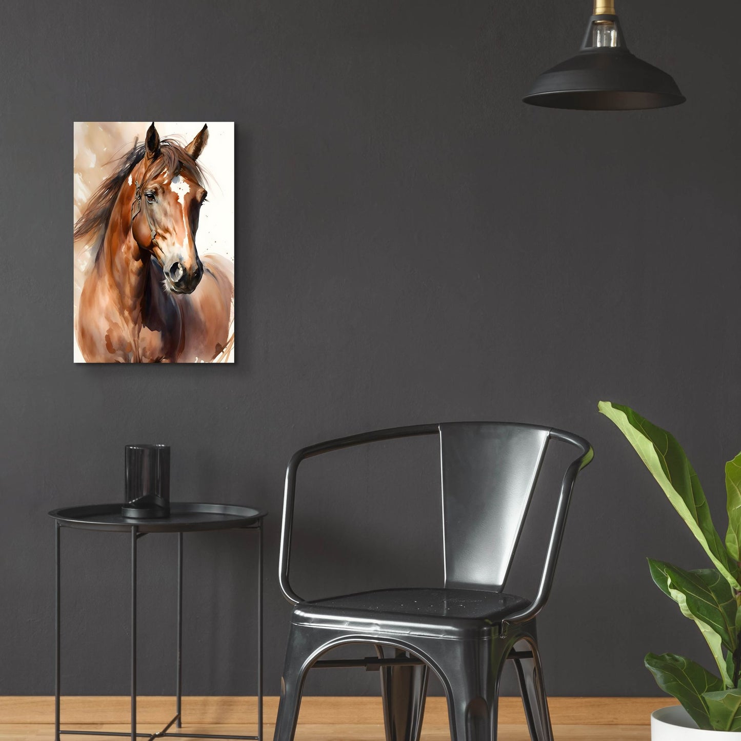 Epic Art 'Horse 1' by Petals Prints Design, Acrylic Glass Wall Art,16x24