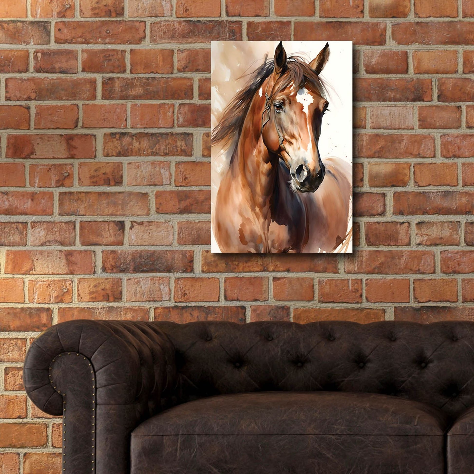 Epic Art 'Horse 1' by Petals Prints Design, Acrylic Glass Wall Art,16x24