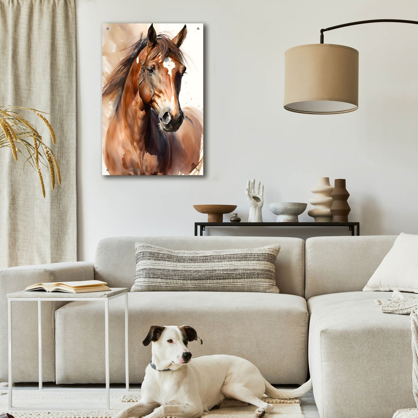 Epic Art 'Horse 1' by Petals Prints Design, Acrylic Glass Wall Art,24x36