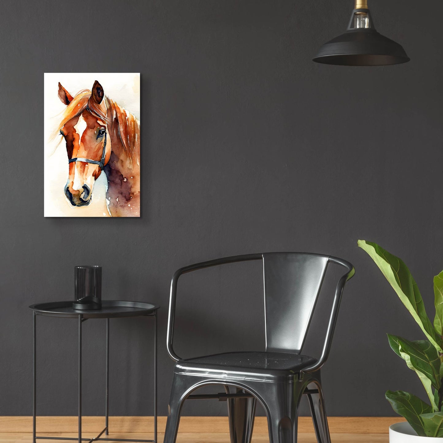 Epic Art 'Horse 2' by Petals Prints Design, Acrylic Glass Wall Art,16x24