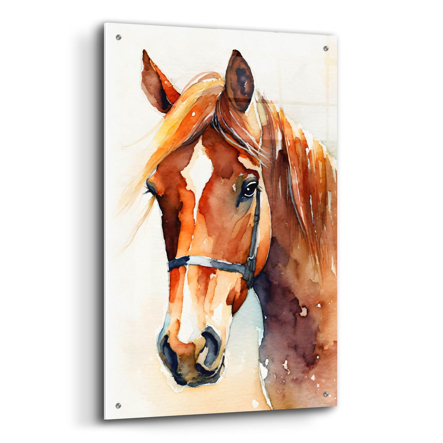 Epic Art 'Horse 2' by Petals Prints Design, Acrylic Glass Wall Art,24x36