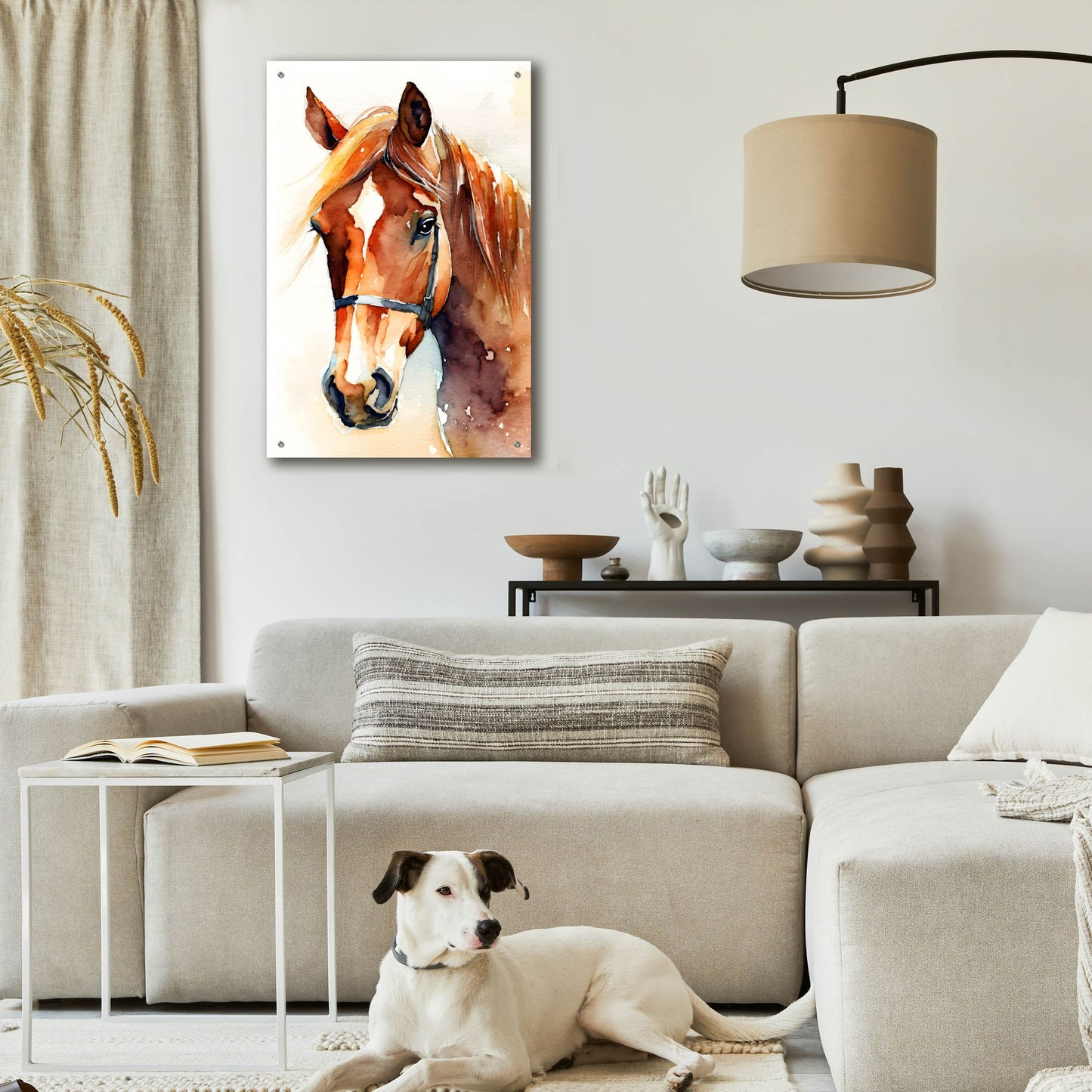 Epic Art 'Horse 2' by Petals Prints Design, Acrylic Glass Wall Art,24x36