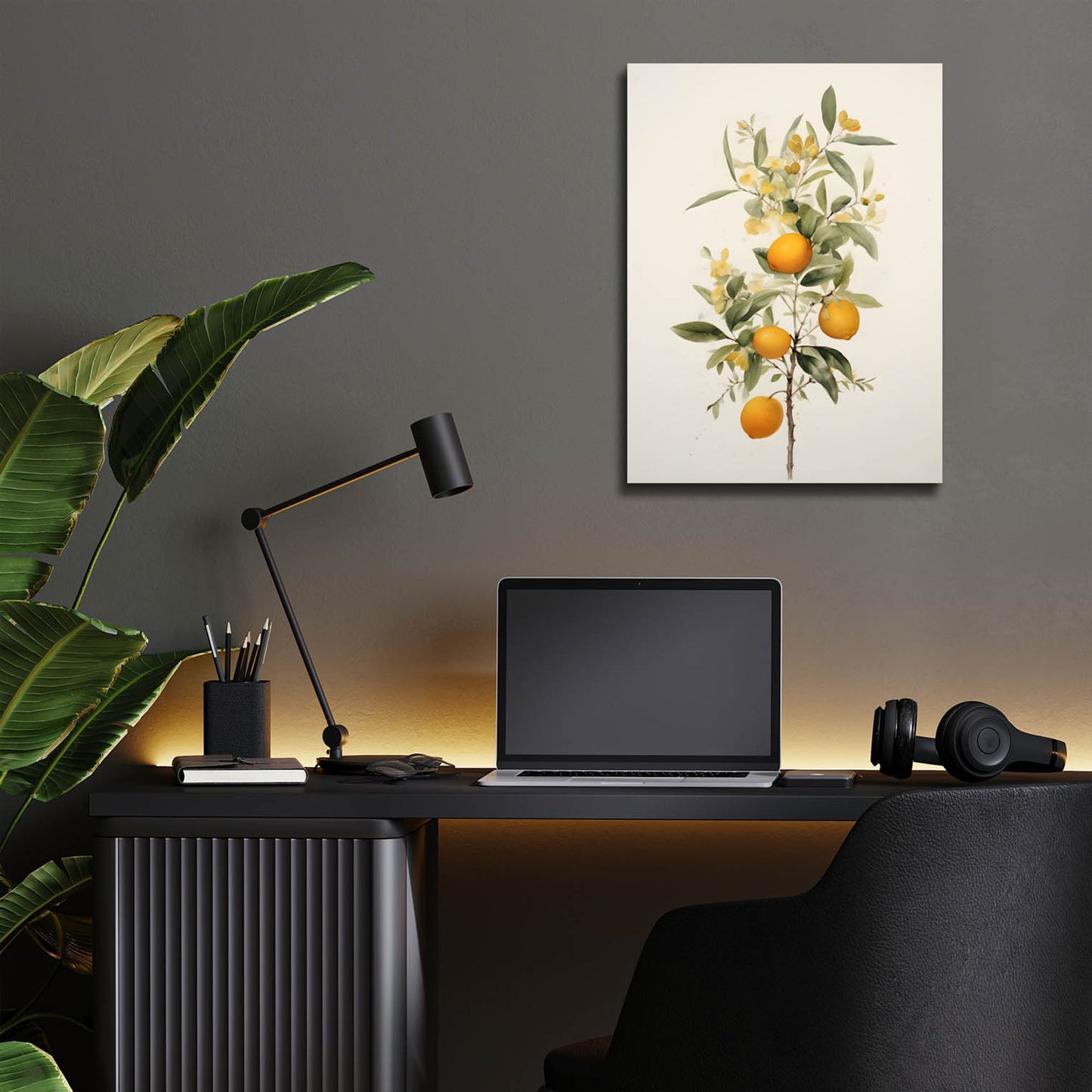 Epic Art 'Botanical Fruit 3' by Petals Prints Design, Acrylic Glass Wall Art,12x16