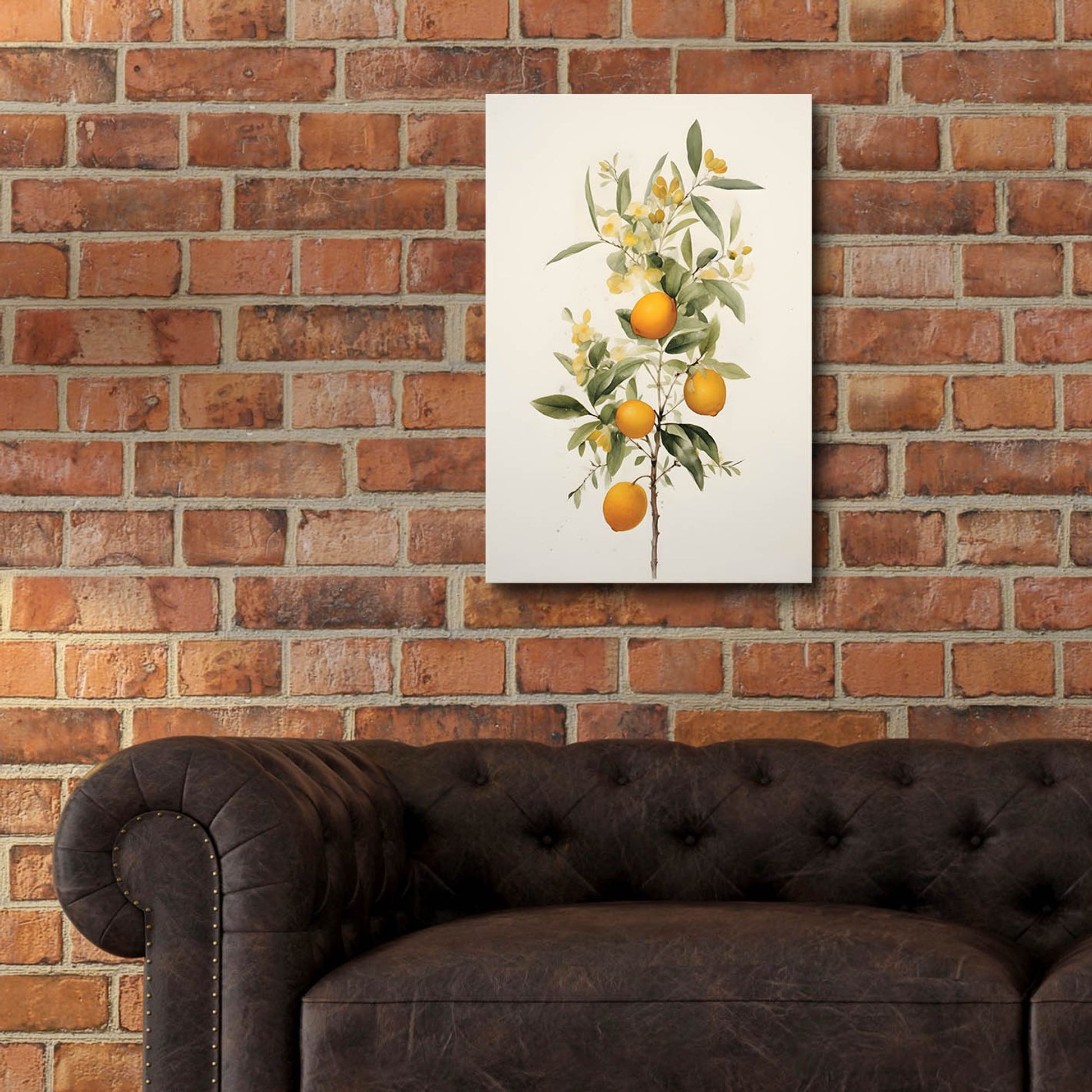 Epic Art 'Botanical Fruit 3' by Petals Prints Design, Acrylic Glass Wall Art,16x24