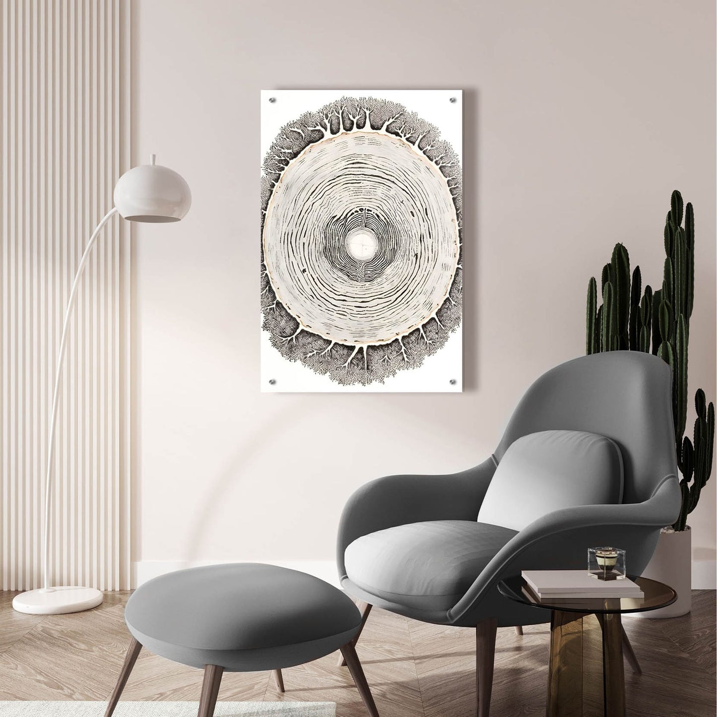 Epic Art 'Nature Inspired 1' by Petals Prints Design, Acrylic Glass Wall Art,24x36