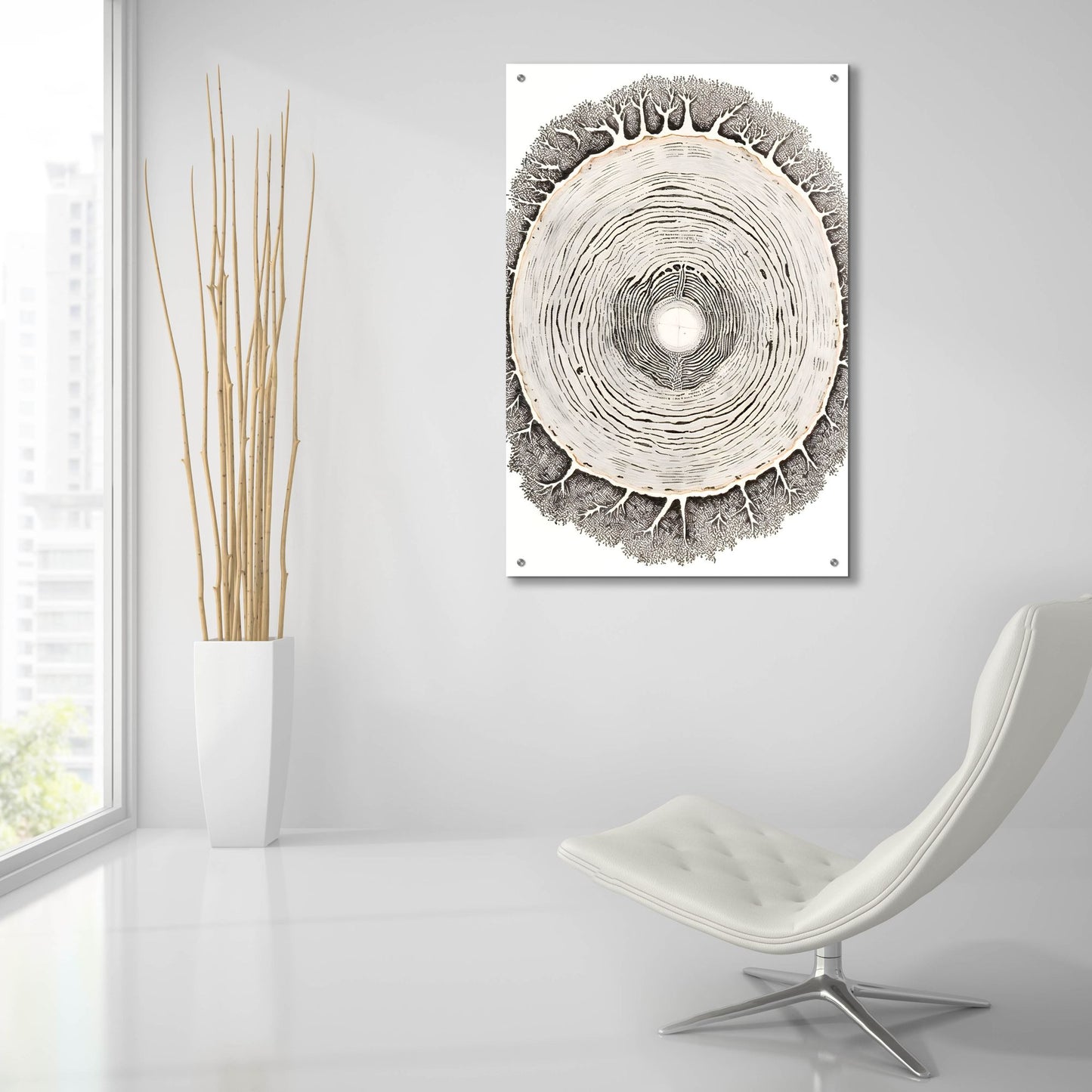 Epic Art 'Nature Inspired 1' by Petals Prints Design, Acrylic Glass Wall Art,24x36