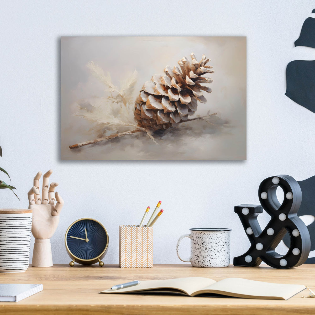 Epic Art 'Pinecone' by Petals Prints Design, Acrylic Glass Wall Art,16x12