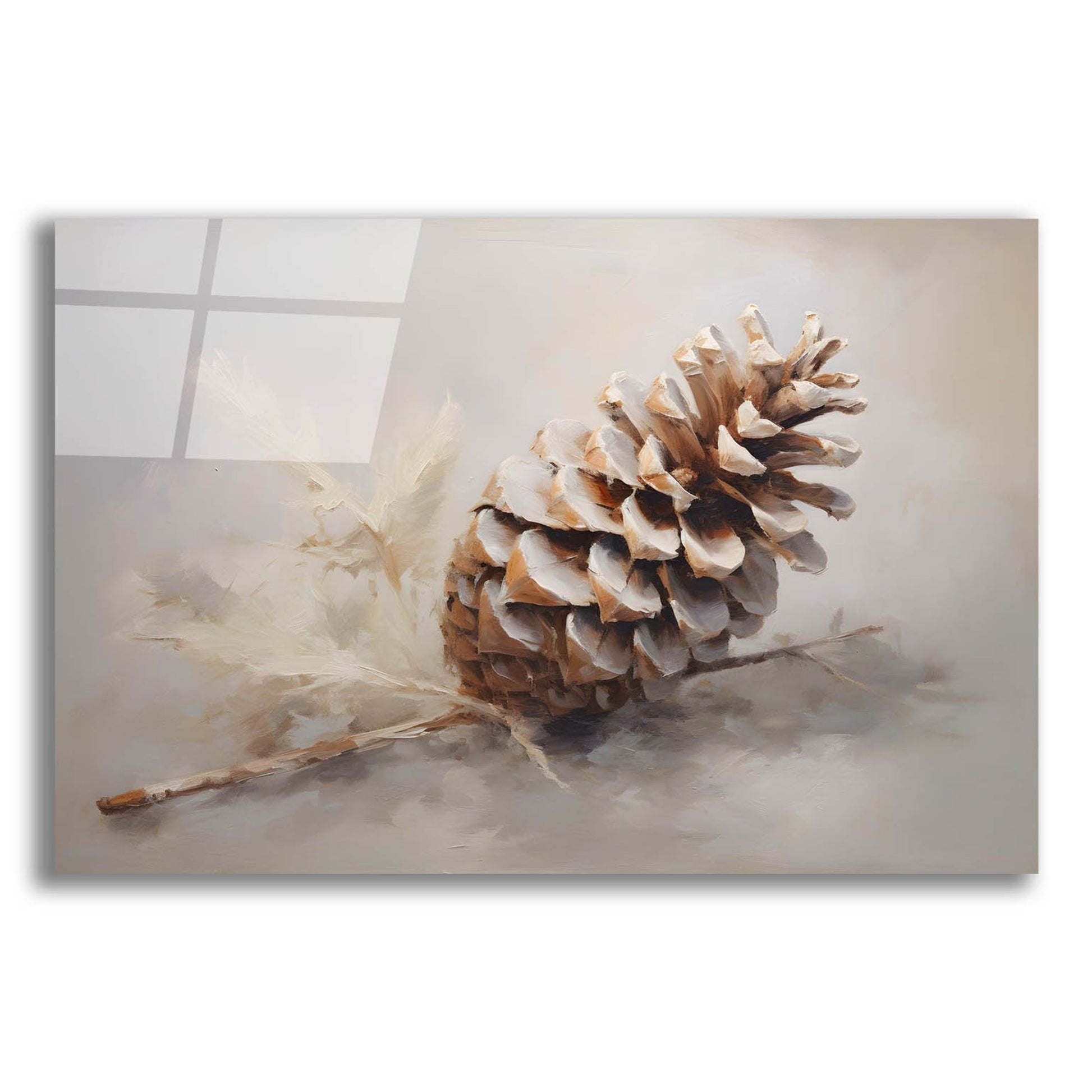 Epic Art 'Pinecone' by Petals Prints Design, Acrylic Glass Wall Art,24x16