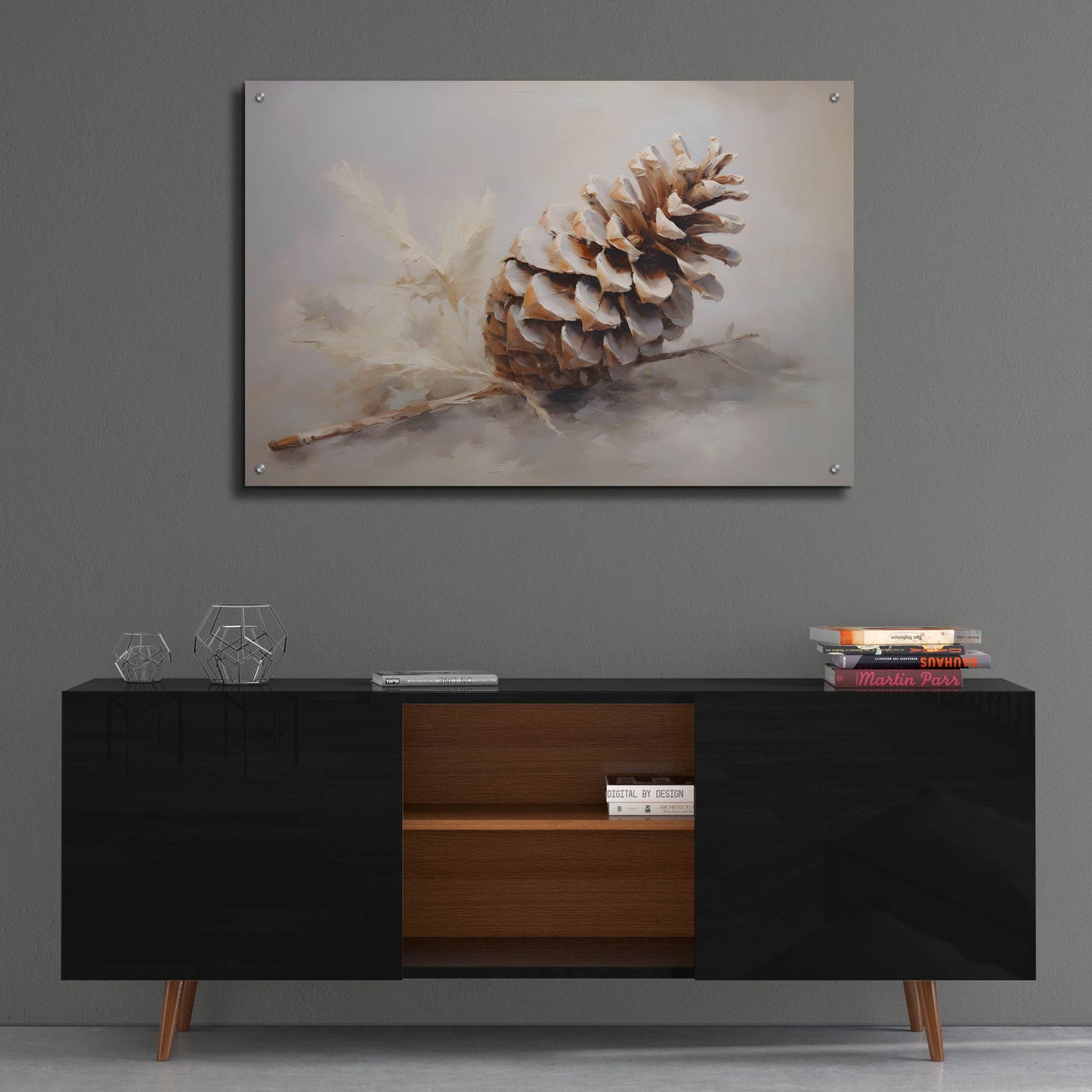 Epic Art 'Pinecone' by Petals Prints Design, Acrylic Glass Wall Art,36x24