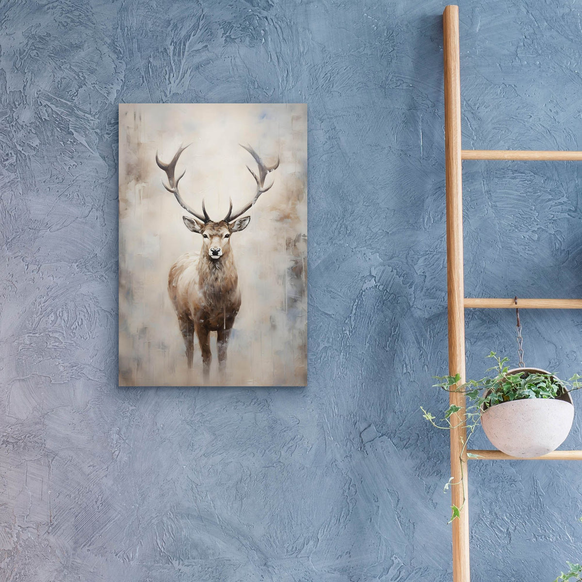 Epic Art 'Reindeer' by Petals Prints Design, Acrylic Glass Wall Art,16x24