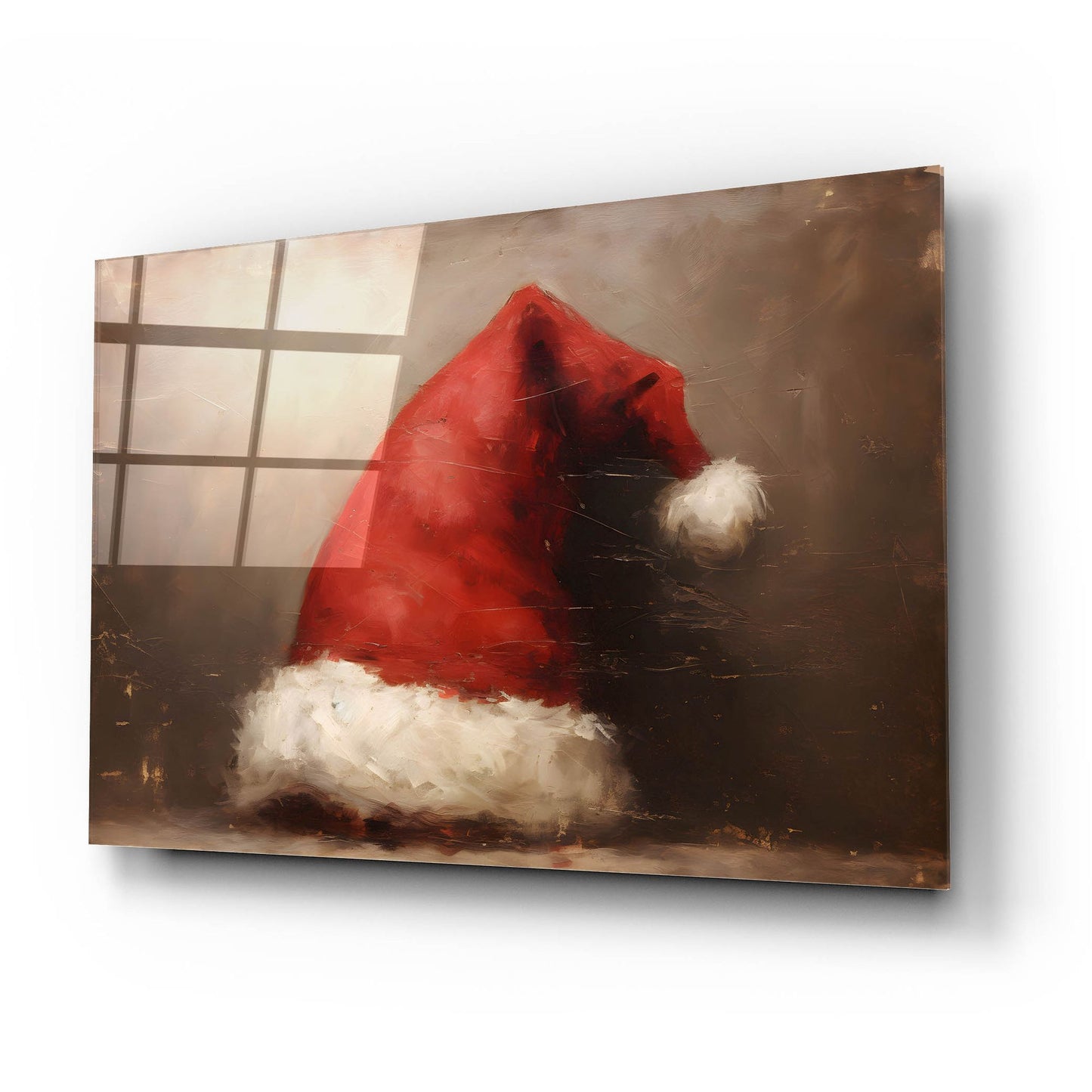 Epic Art 'Santa Hat' by Petals Prints Design, Acrylic Glass Wall Art,24x16