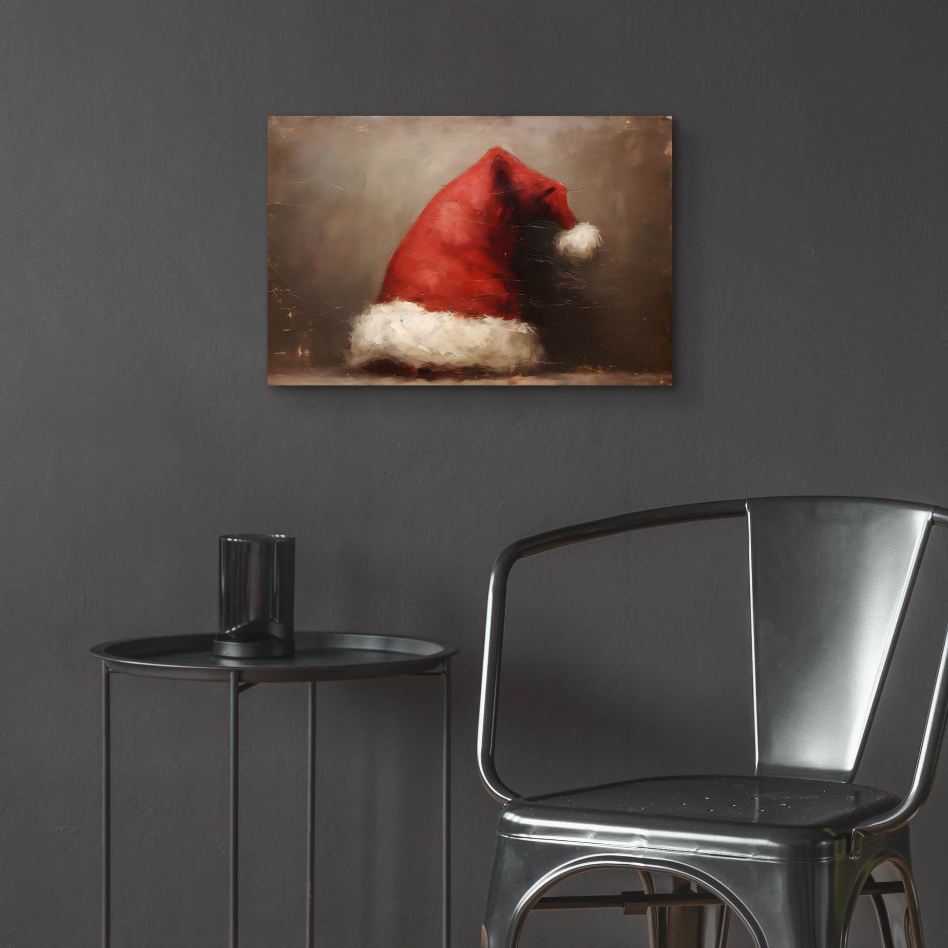 Epic Art 'Santa Hat' by Petals Prints Design, Acrylic Glass Wall Art,24x16