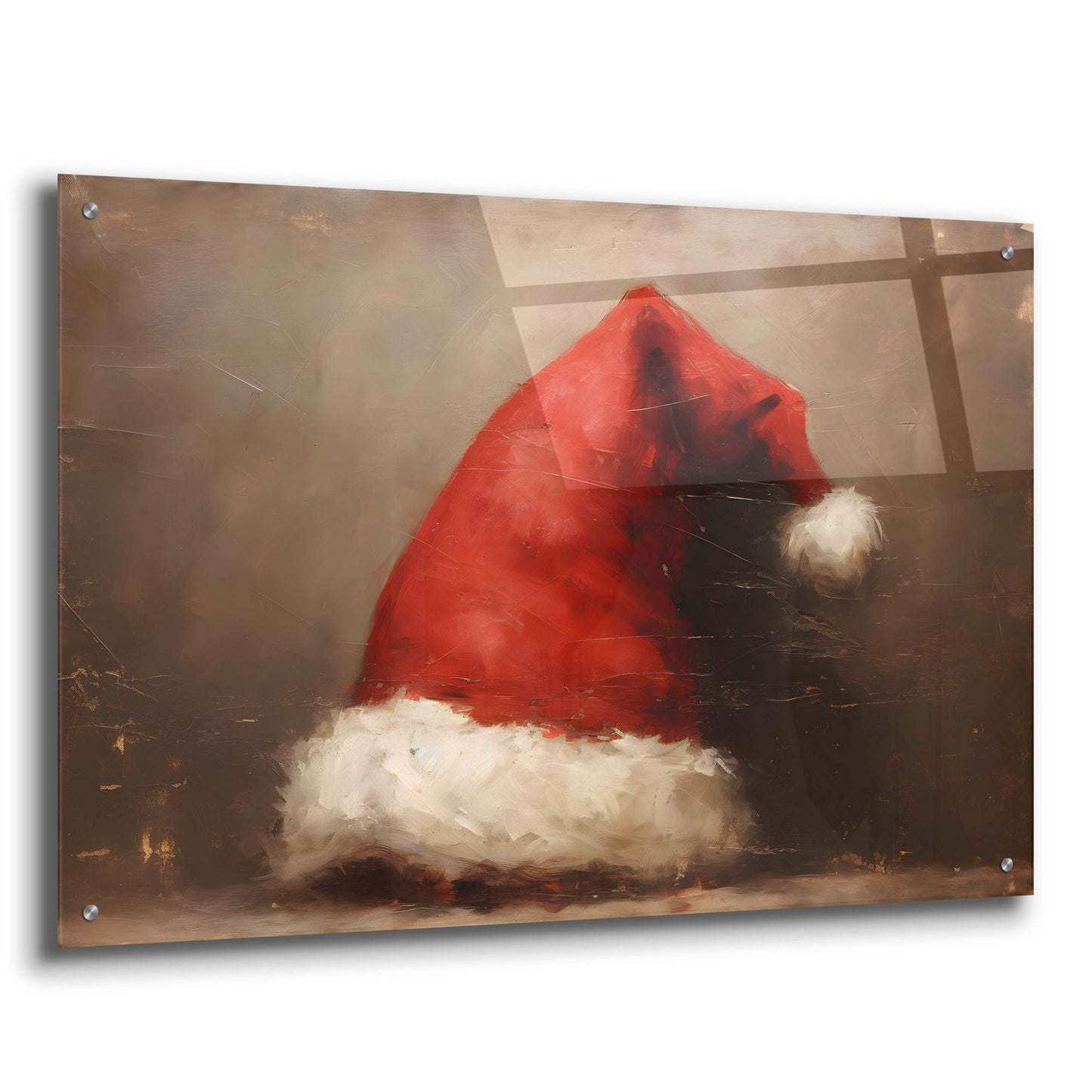 Epic Art 'Santa Hat' by Petals Prints Design, Acrylic Glass Wall Art,36x24