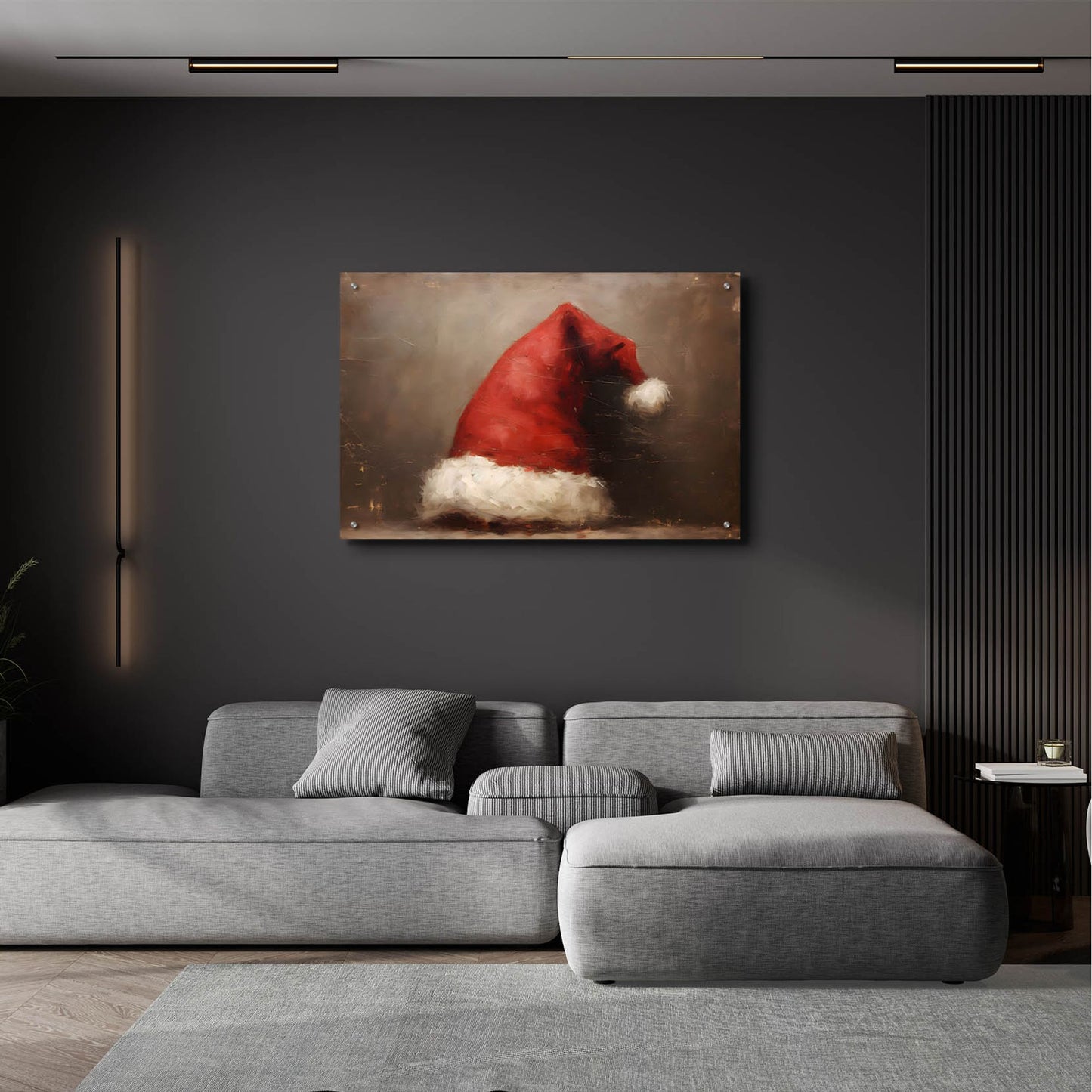 Epic Art 'Santa Hat' by Petals Prints Design, Acrylic Glass Wall Art,36x24