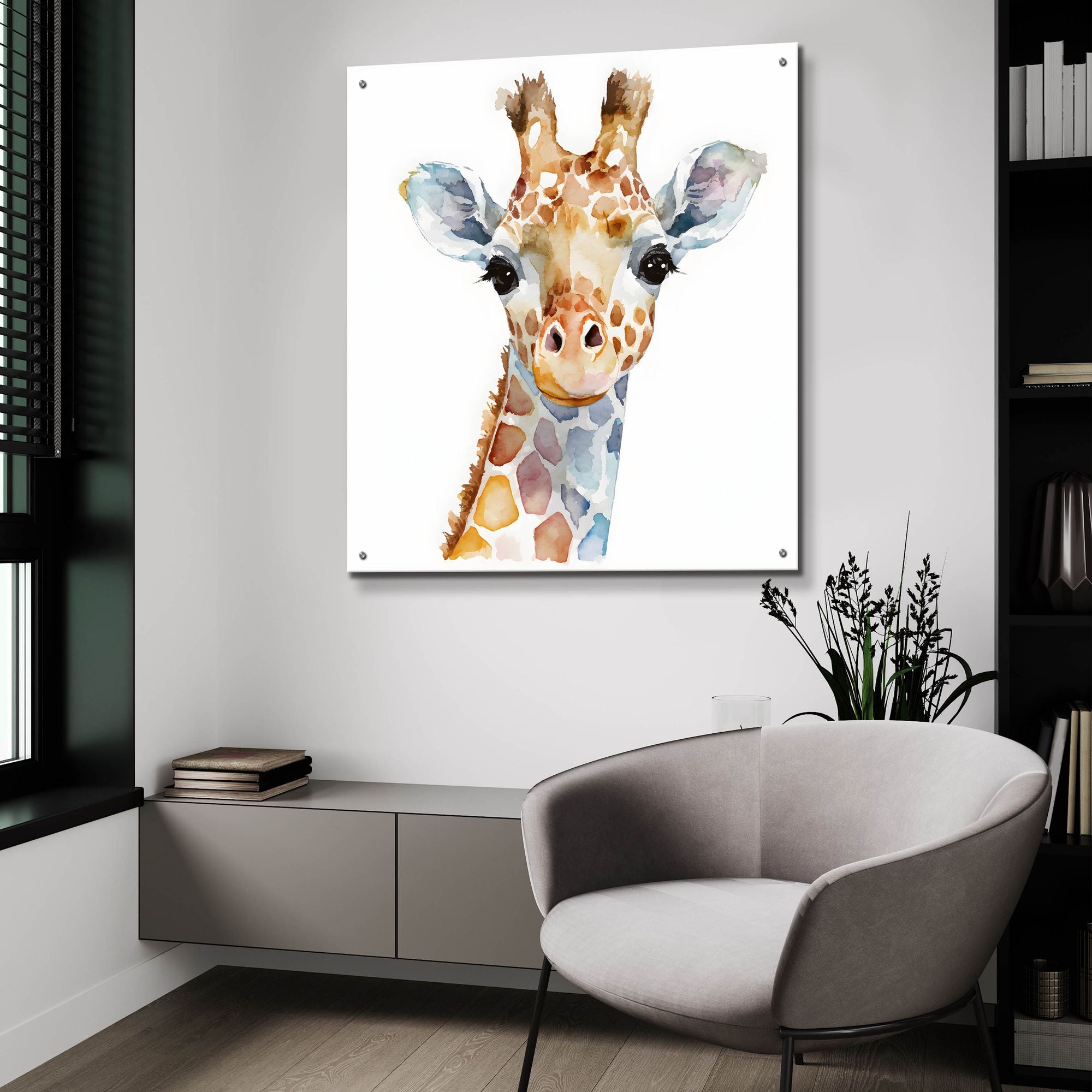 African paintings, giraffe wall painting, factory acrylic wall art, canvas painting, bedroom wall decor, living room wall art