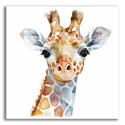 Epic Art 'Baby Giraffe' by Petals Prints Design, Acrylic Glass Wall Art