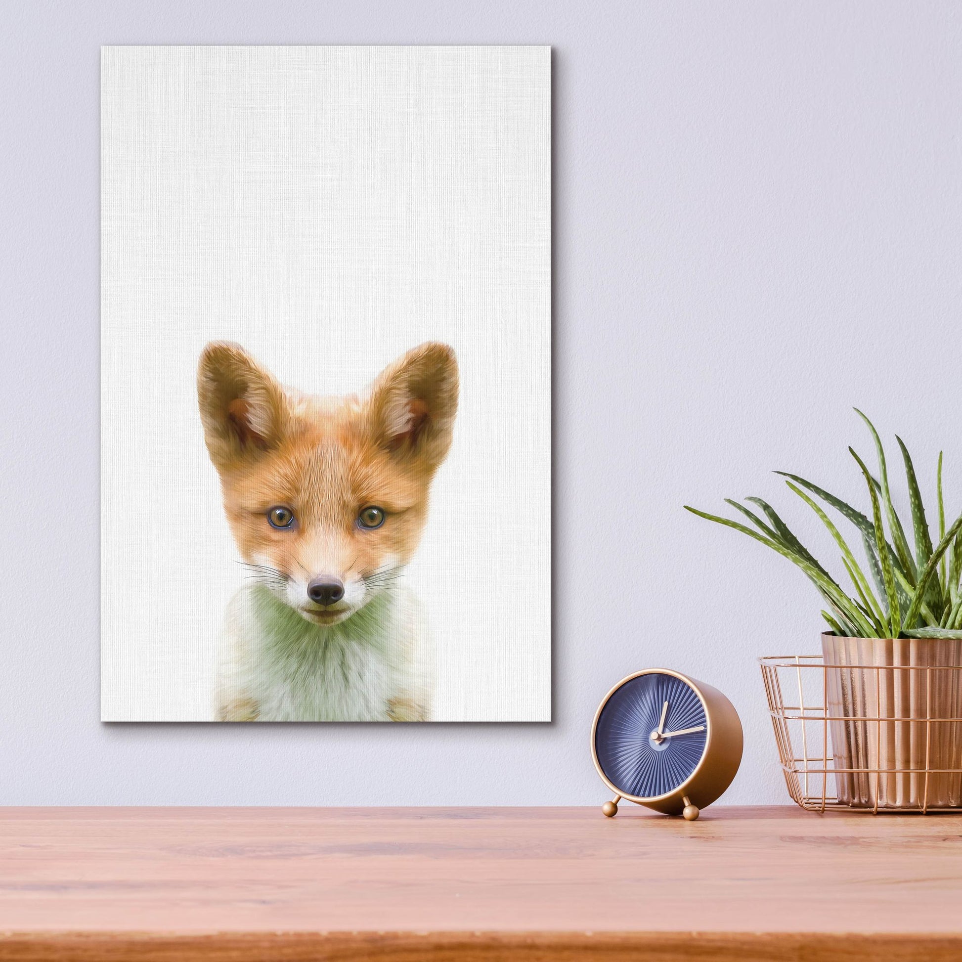 Epic Art 'Baby Fox' by Tai Prints, Acrylic Glass Wall Art,12x16