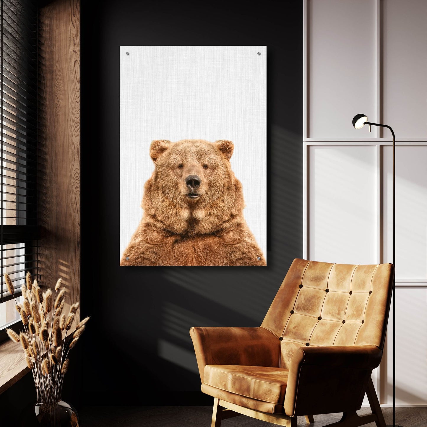 Epic Art 'Bear' by Tai Prints, Acrylic Glass Wall Art,24x36