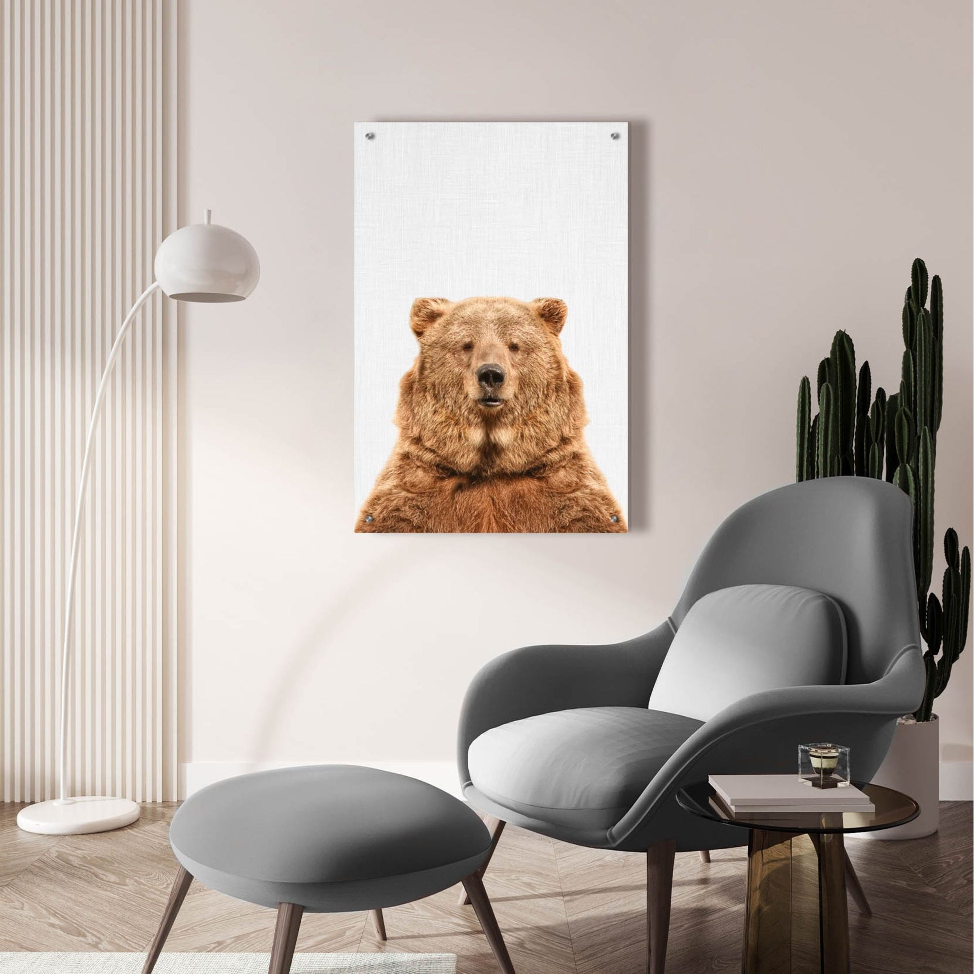 Epic Art 'Bear' by Tai Prints, Acrylic Glass Wall Art,24x36