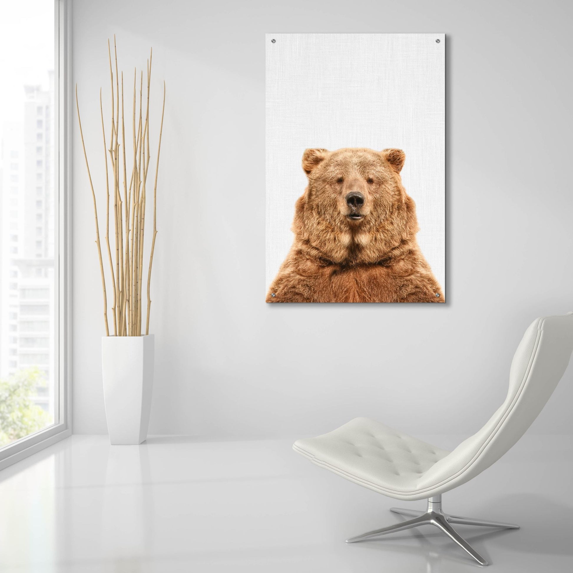 Epic Art 'Bear' by Tai Prints, Acrylic Glass Wall Art,24x36