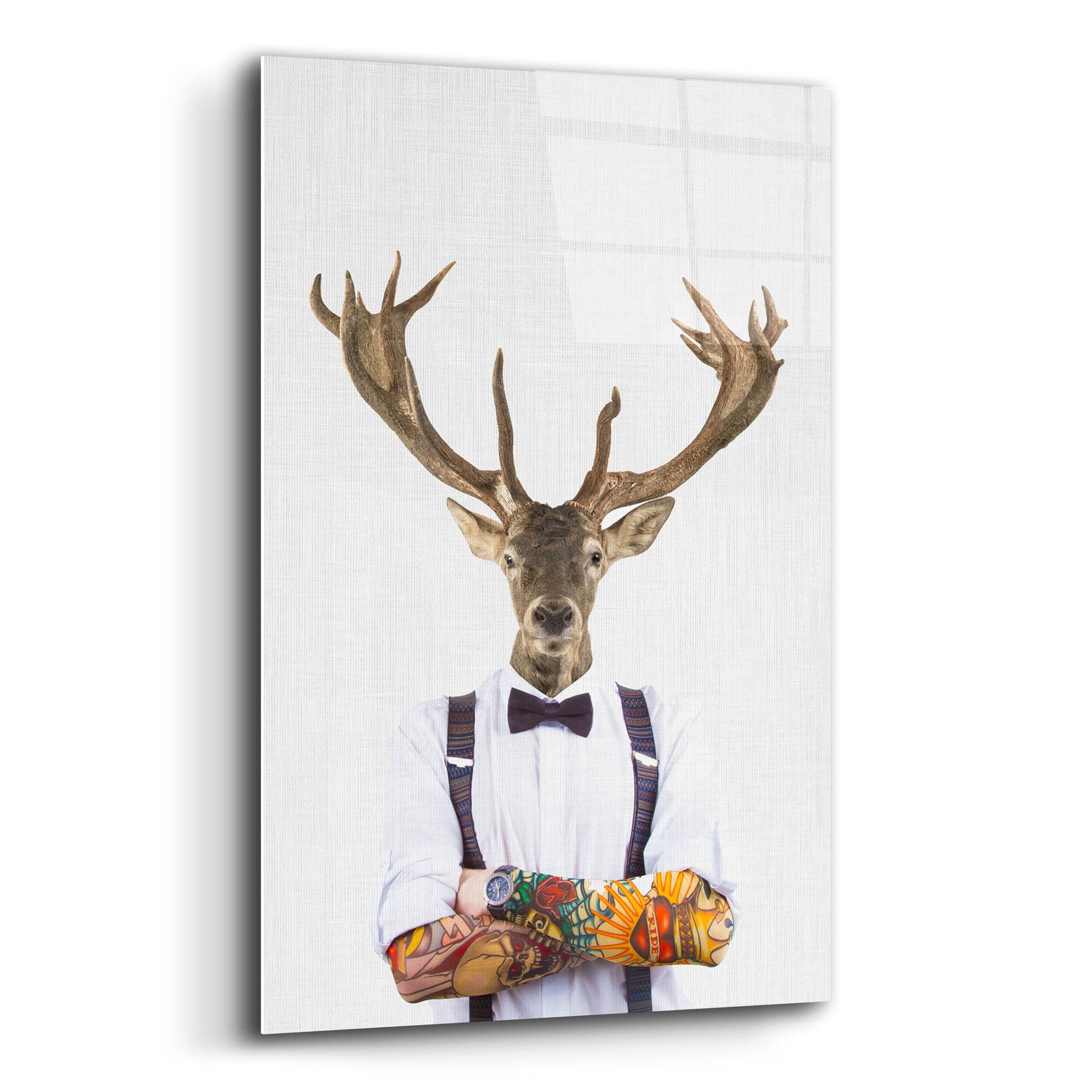 Epic Art 'Deer Man' by Tai Prints, Acrylic Glass Wall Art,12x16