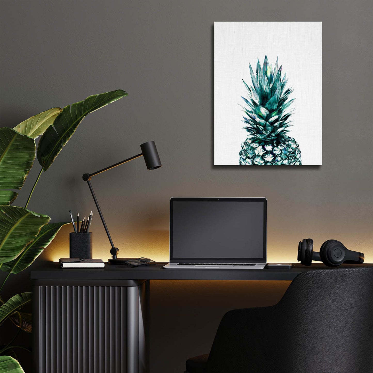Epic Art 'Pineapple Ii' by Tai Prints, Acrylic Glass Wall Art,12x16
