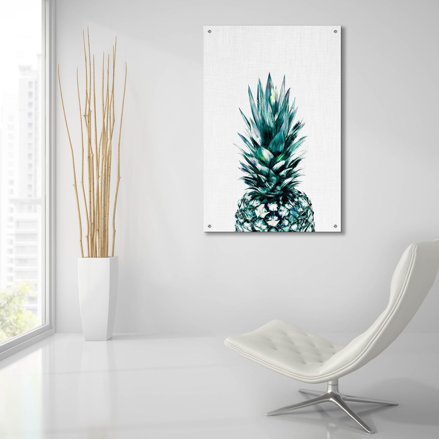 Epic Art 'Pineapple Ii' by Tai Prints, Acrylic Glass Wall Art,24x36
