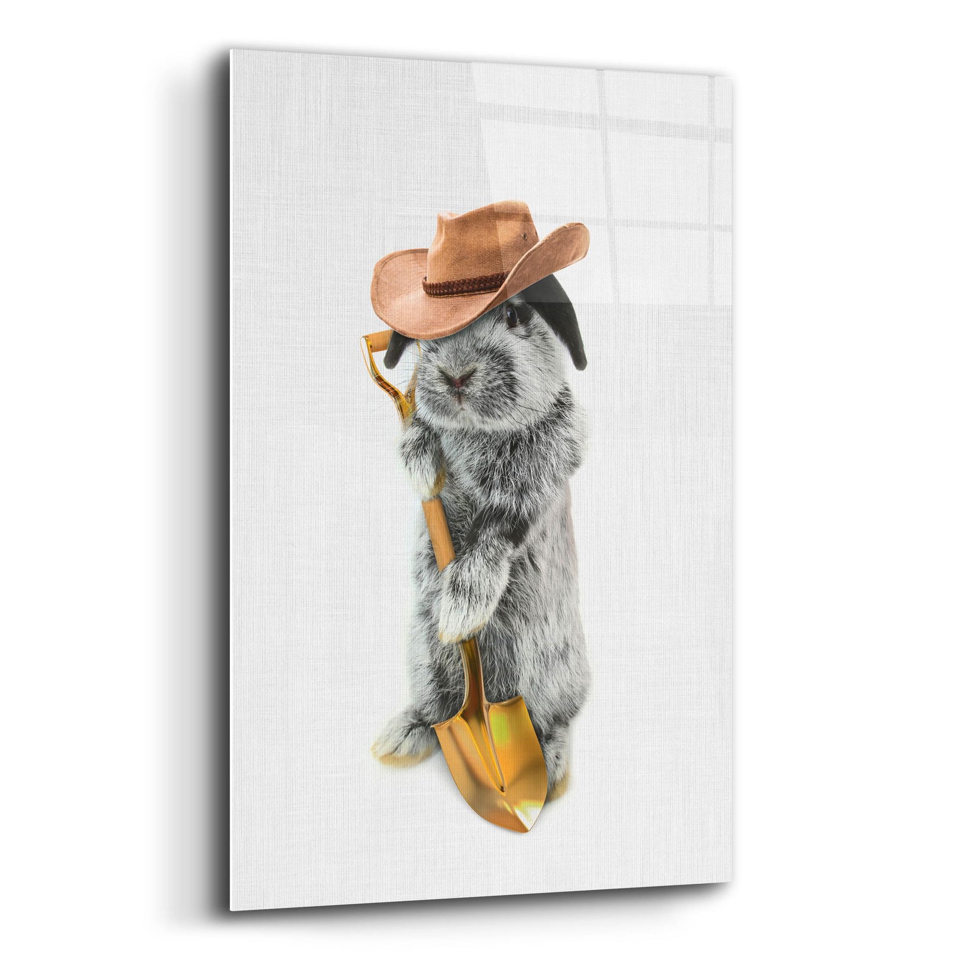 Epic Art 'Rabbit Farmer' by Tai Prints, Acrylic Glass Wall Art,12x16