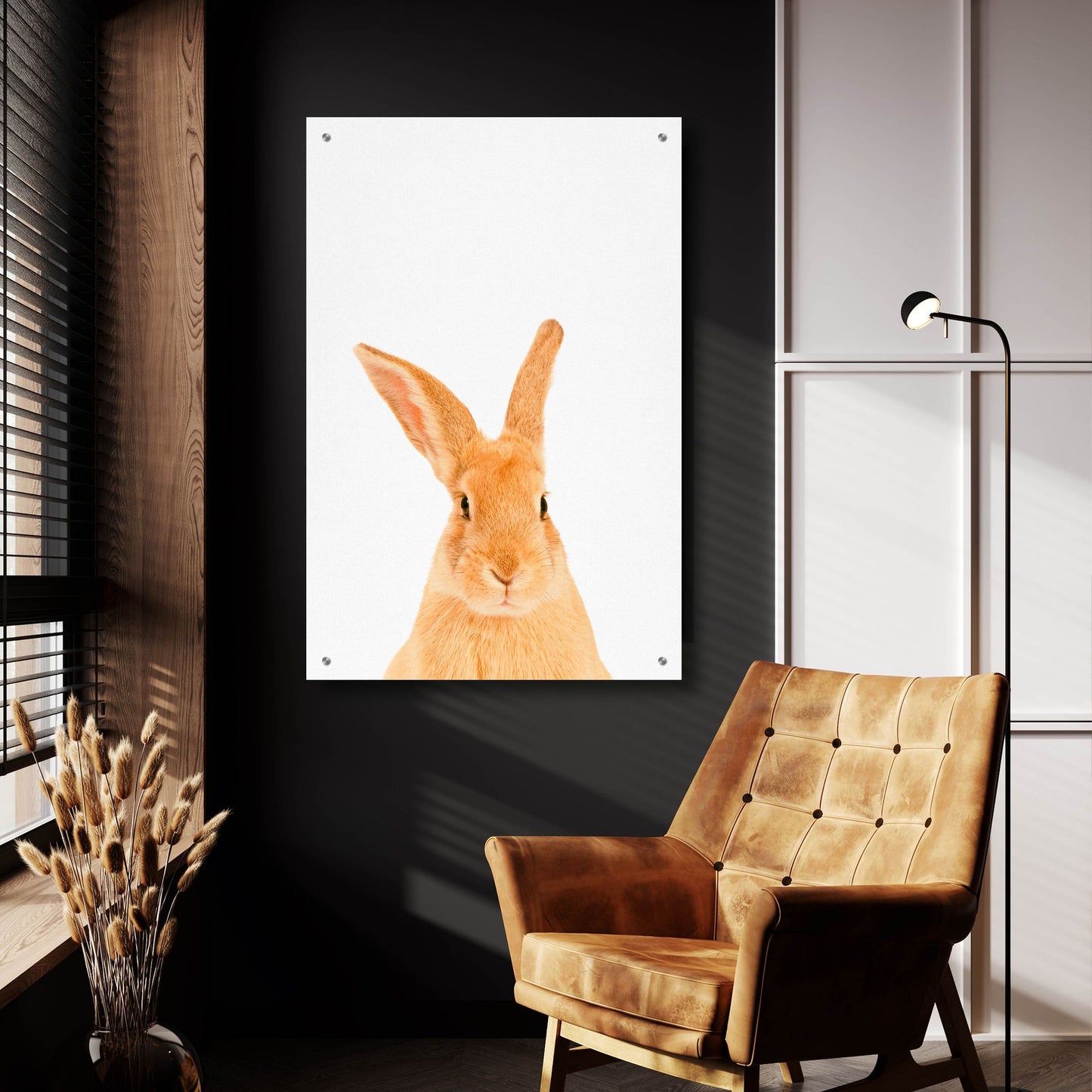 Epic Art 'Rabbit' by Tai Prints, Acrylic Glass Wall Art,24x36