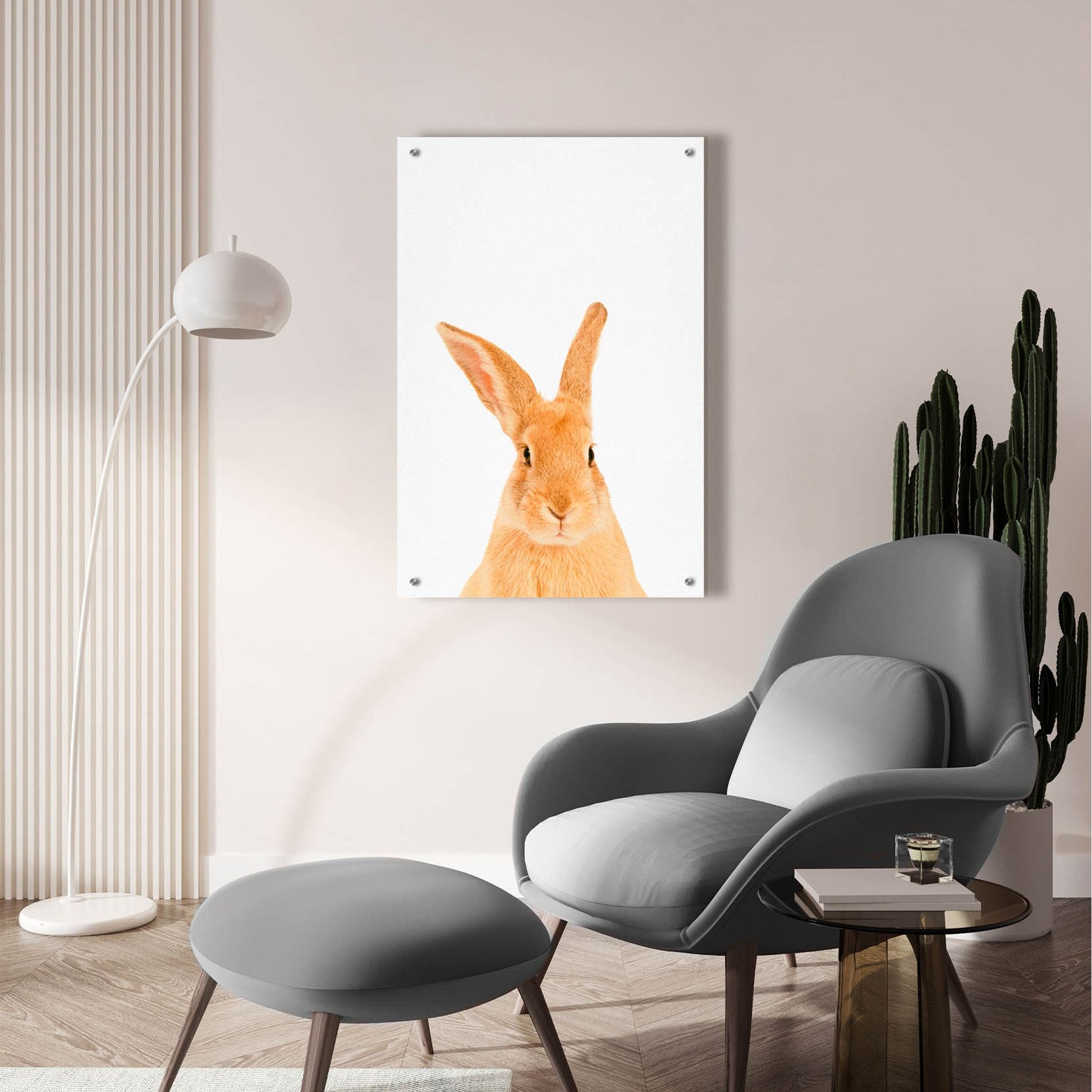 Epic Art 'Rabbit' by Tai Prints, Acrylic Glass Wall Art,24x36