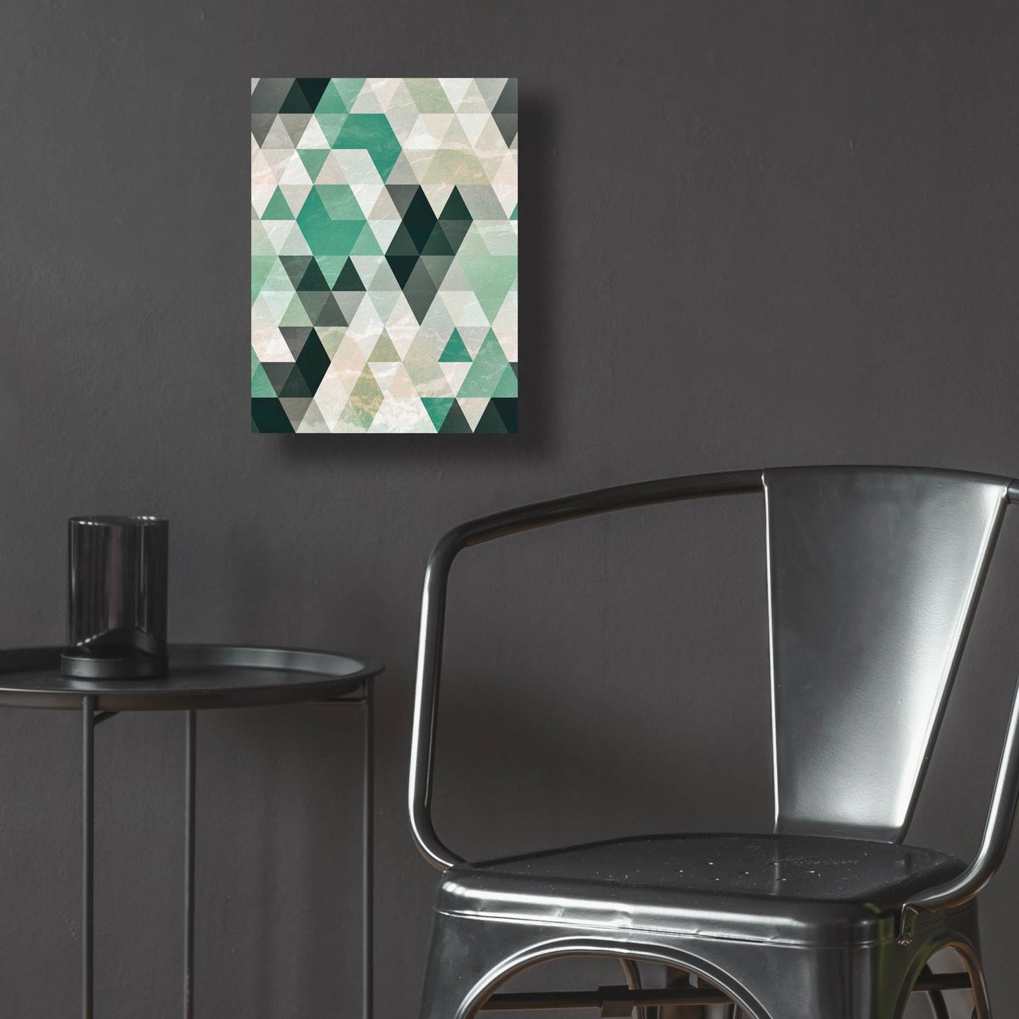 Epic Art 'Triangle Pattern' by Tai Prints, Acrylic Glass Wall Art,12x16