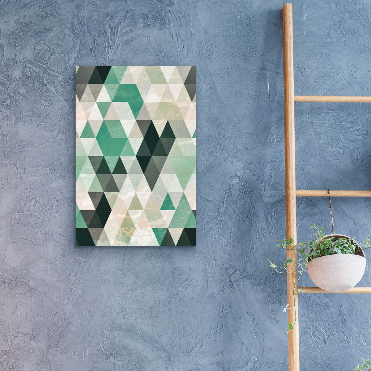 Epic Art 'Triangle Pattern' by Tai Prints, Acrylic Glass Wall Art,16x24