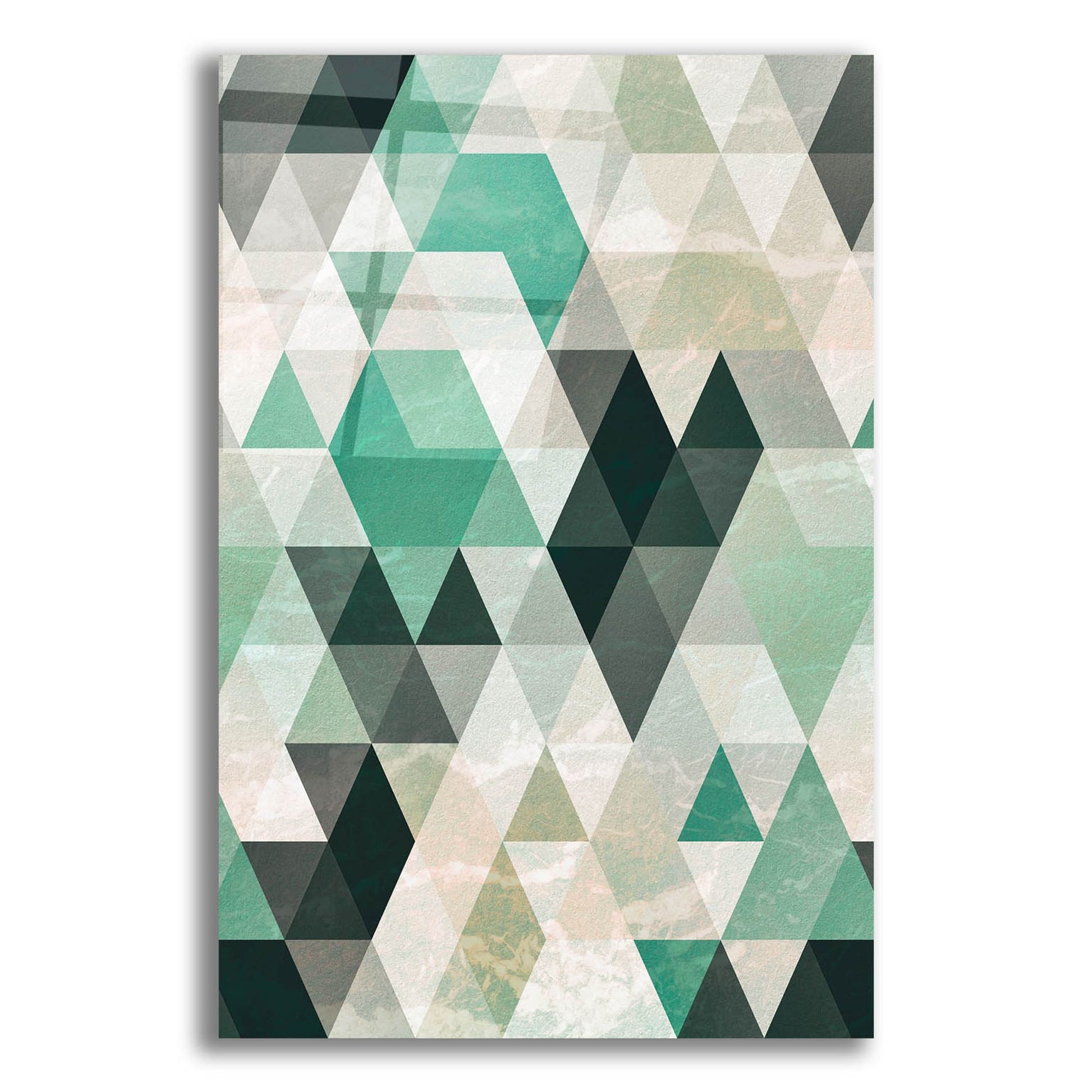 Epic Art 'Triangle Pattern' by Tai Prints, Acrylic Glass Wall Art