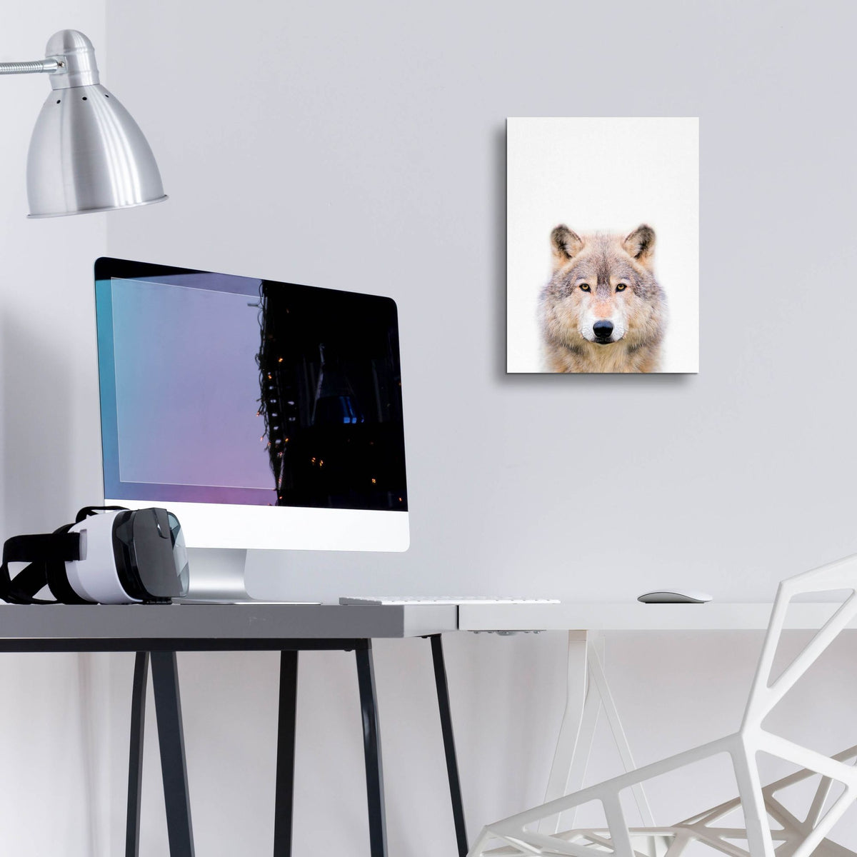 Epic Art 'Wolf' by Tai Prints, Acrylic Glass Wall Art,12x16