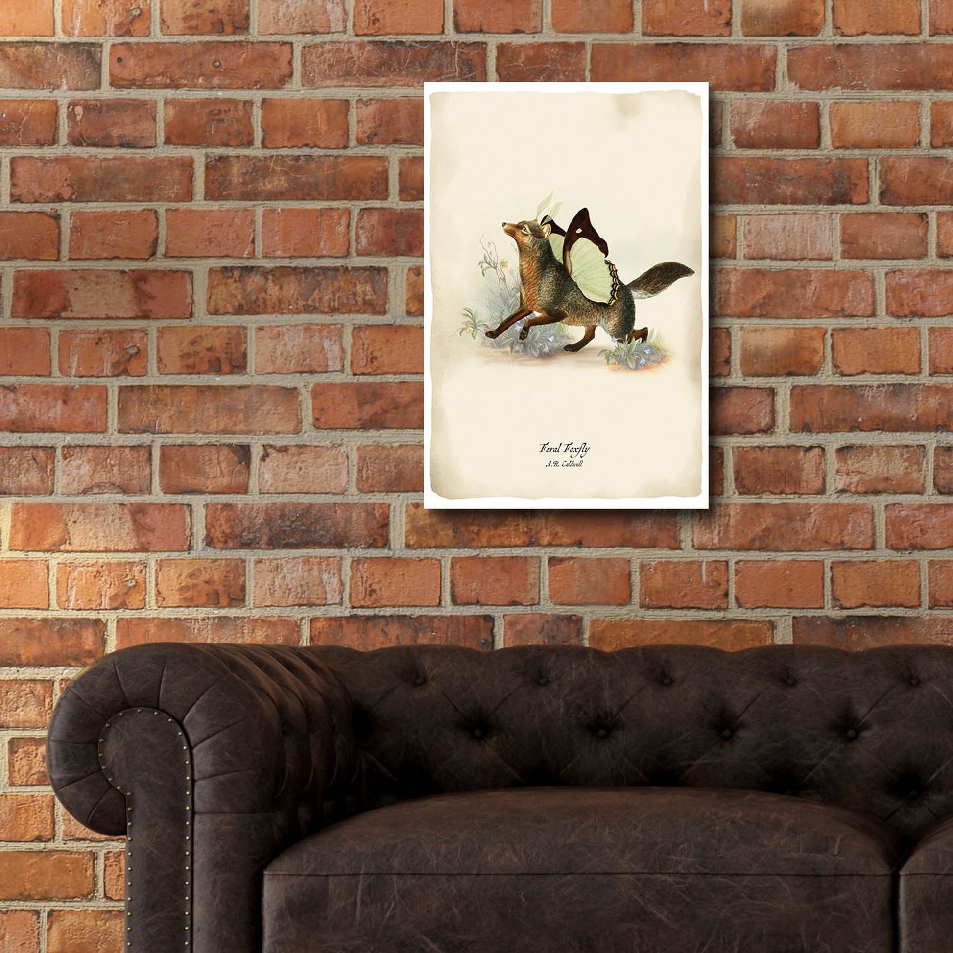 Epic Art 'Foxfly' by Angela Tannehill, Acrylic Glass Wall Art,16x24