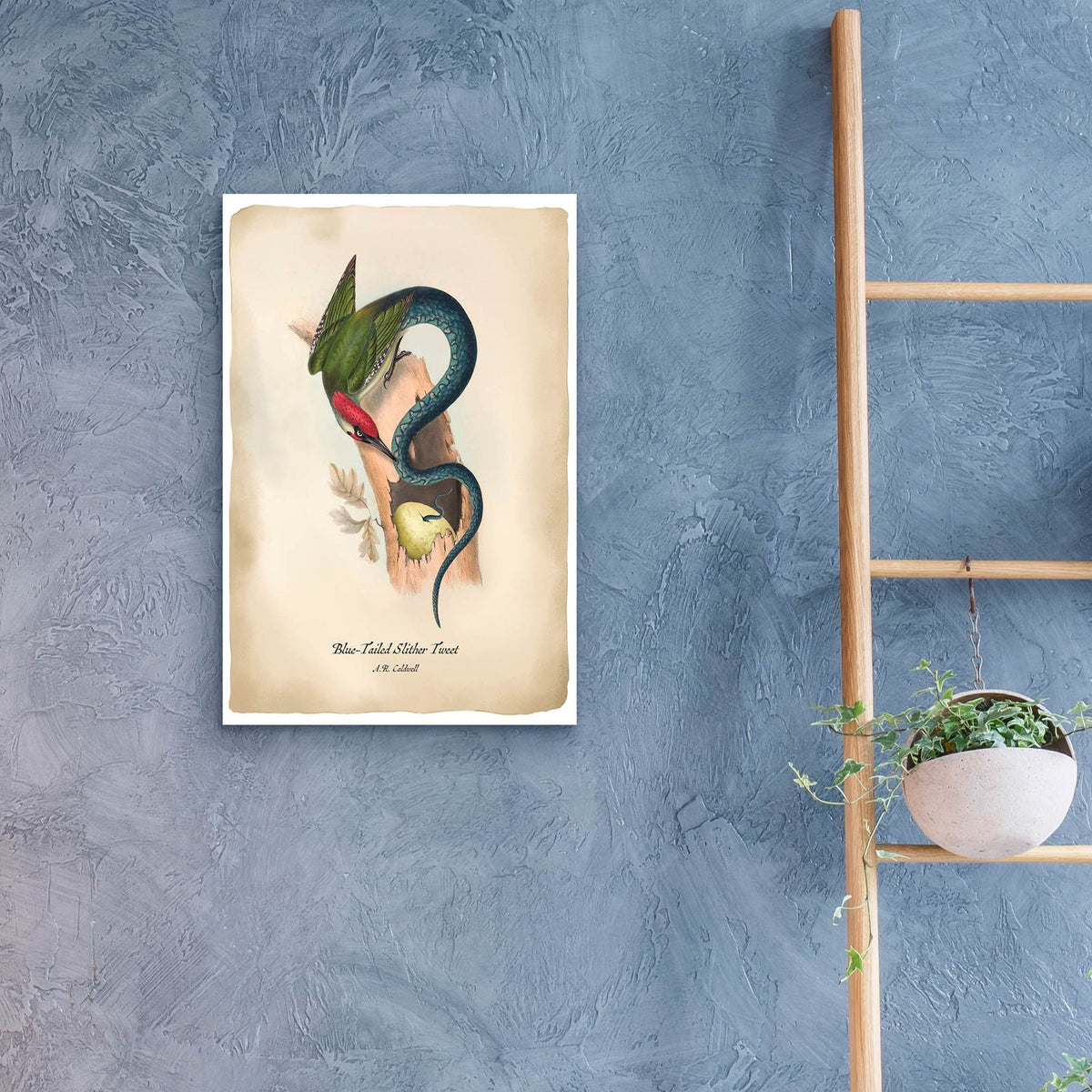 Slithertweet by Angela Tannehill - 16x24 acrylic wall art in a room