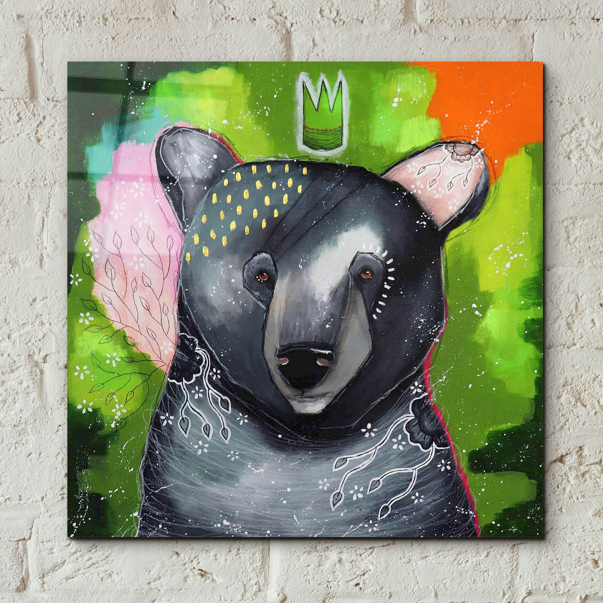 Epic Art 'A Curious Companion' by The Secret Hermit, Acrylic Glass Wall Art,12x12
