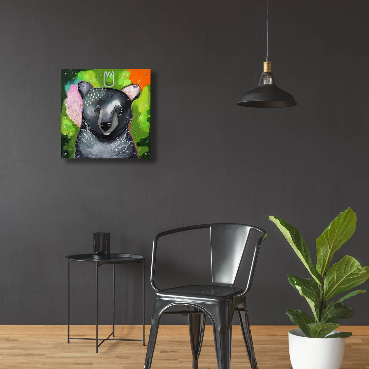 Epic Art 'A Curious Companion' by The Secret Hermit, Acrylic Glass Wall Art,24x24