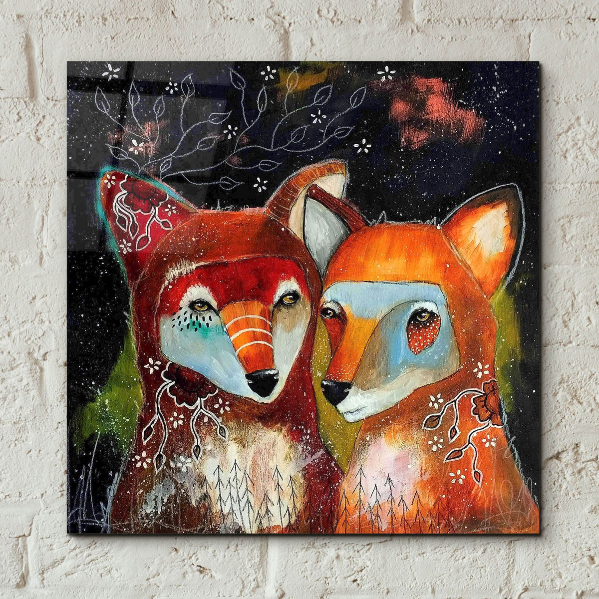 Epic Art 'Home Is Wherever You Are' by The Secret Hermit, Acrylic Glass Wall Art,12x12
